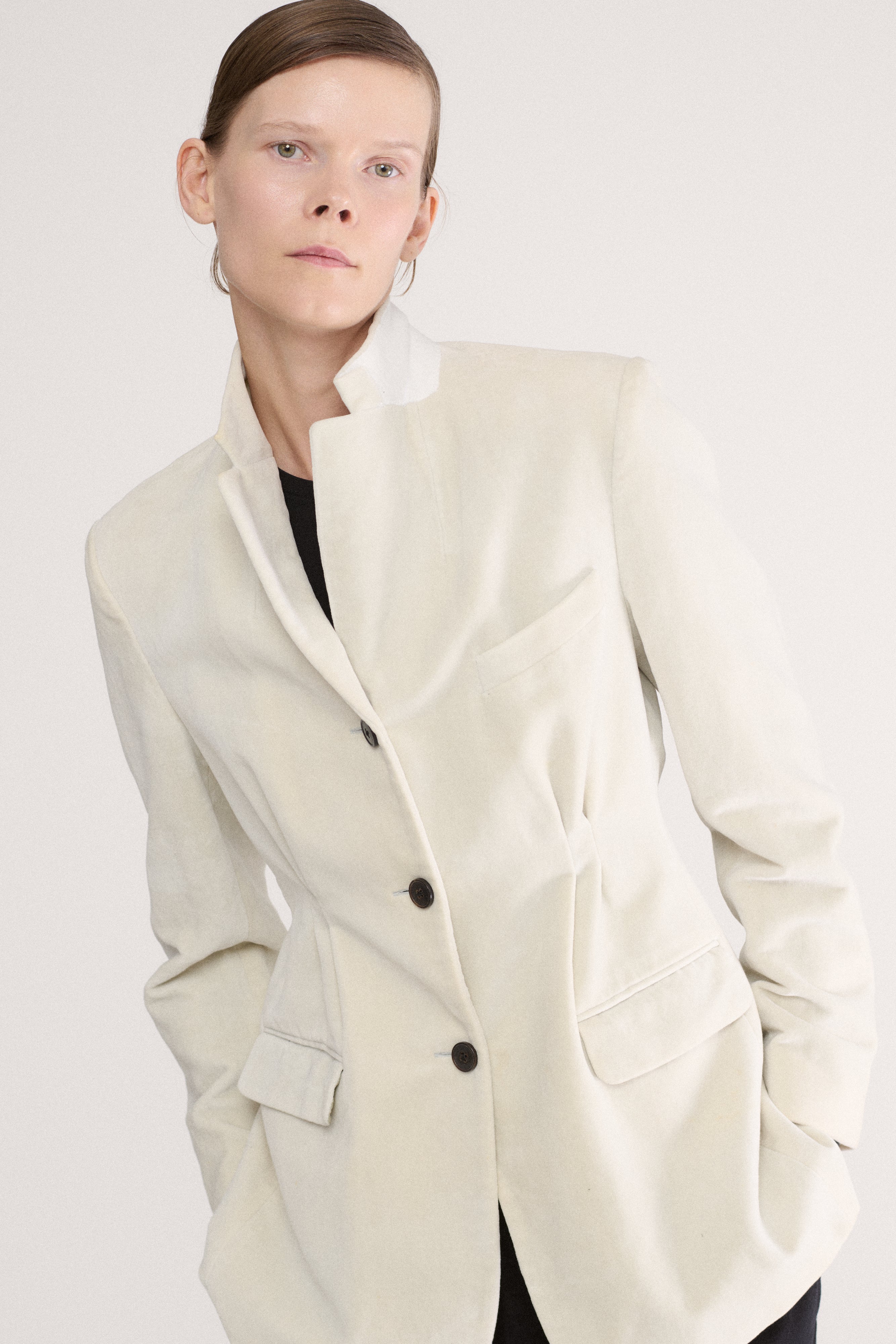 Dries Van Noten Velvet Bone Blazer - Desert Vintage