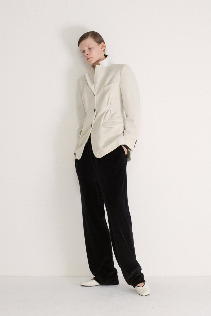 Zoran Black Velvet Trousers - Desert Vintage
