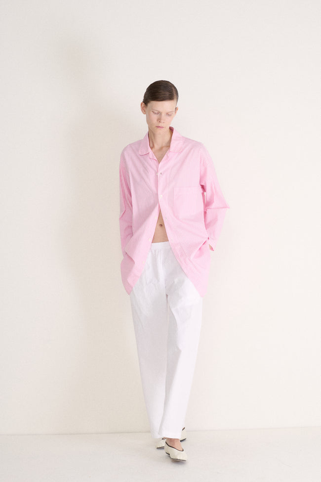 Pink and White Stripe Button Down - Desert Vintage