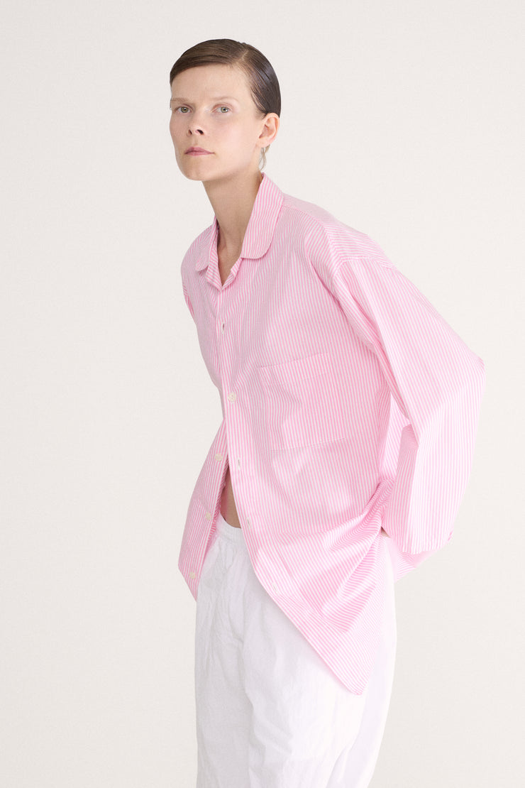 Pink and White Stripe Button Down - Desert Vintage