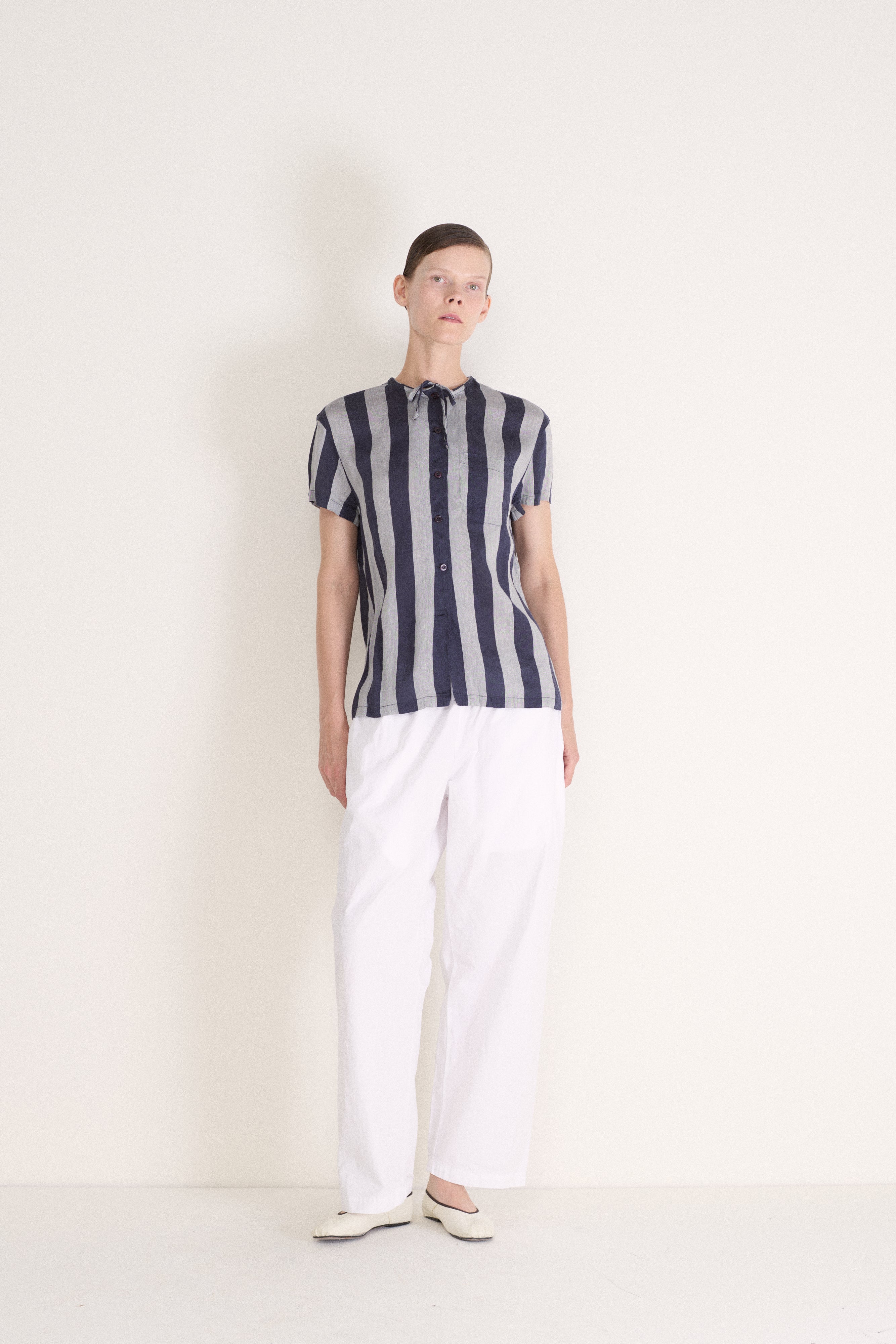 Armani Linen Stripe Blouse - Desert Vintage