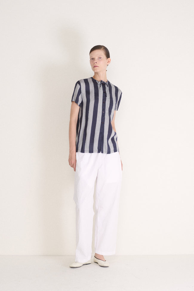 Armani Linen Stripe Blouse - Desert Vintage