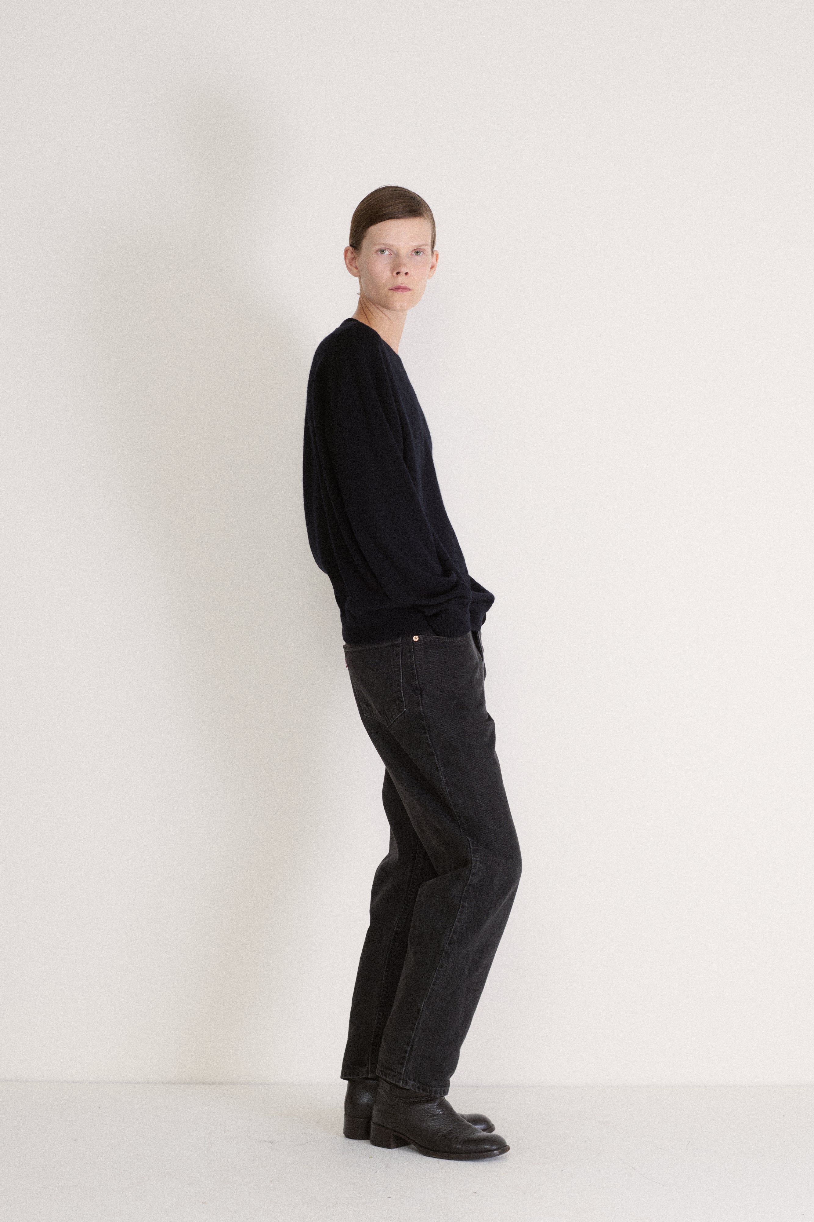 Black Cashmere Sweater - Desert Vintage