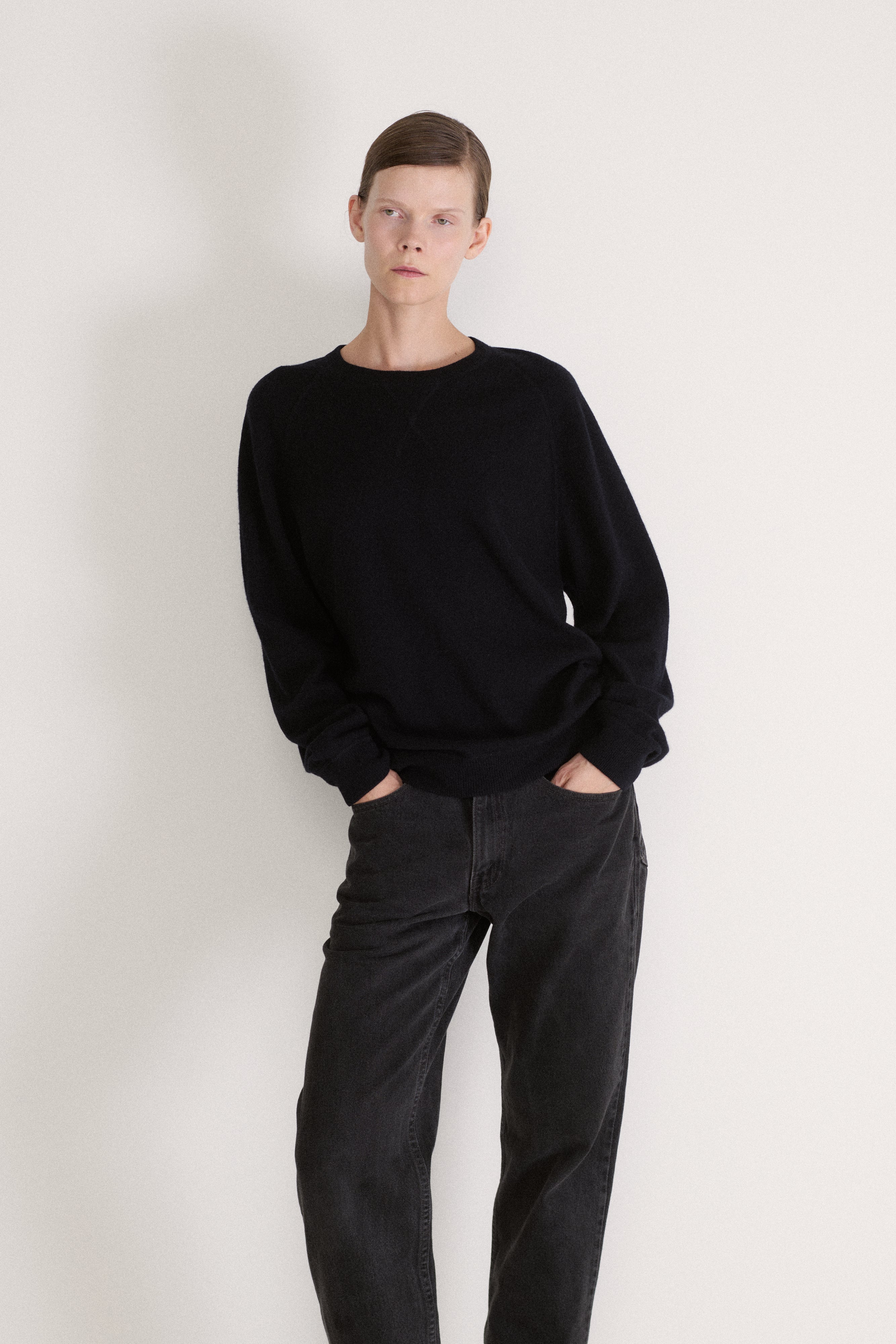 Black Cashmere Sweater - Desert Vintage