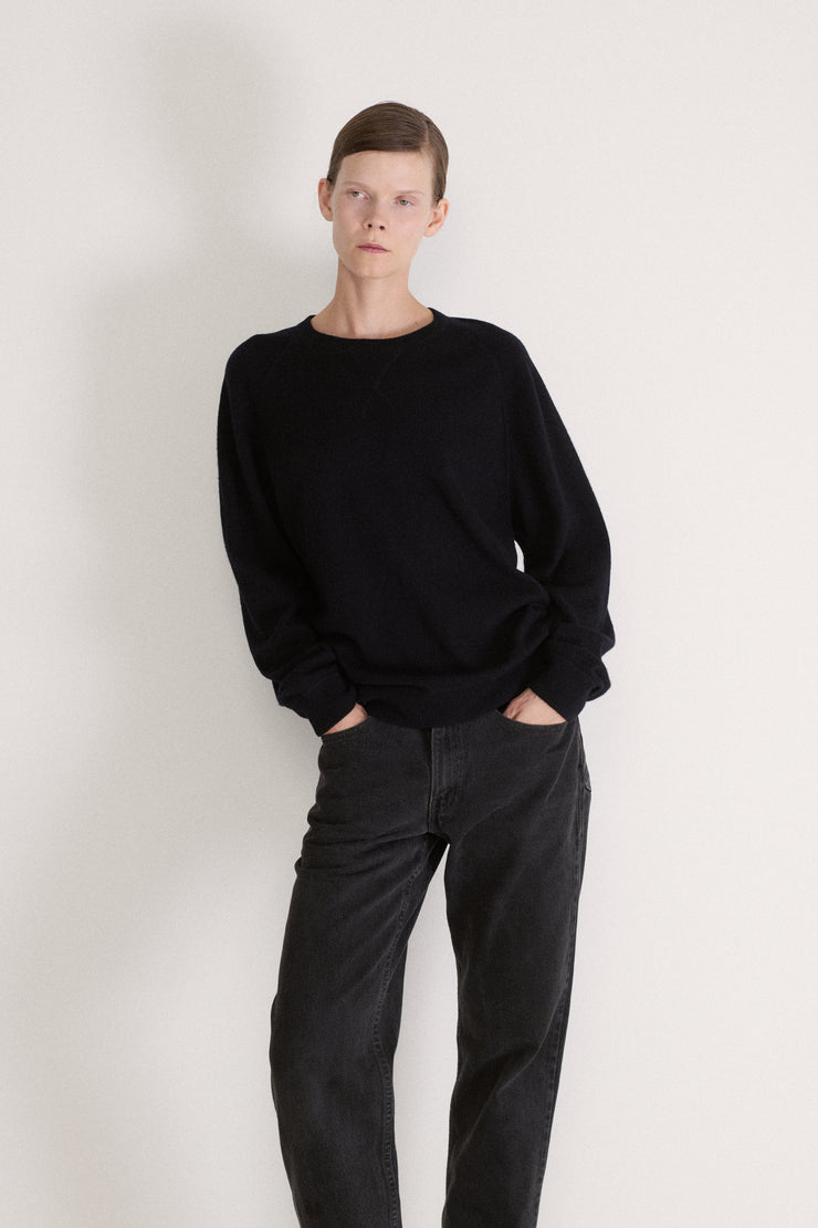 Black Cashmere Sweater - Desert Vintage