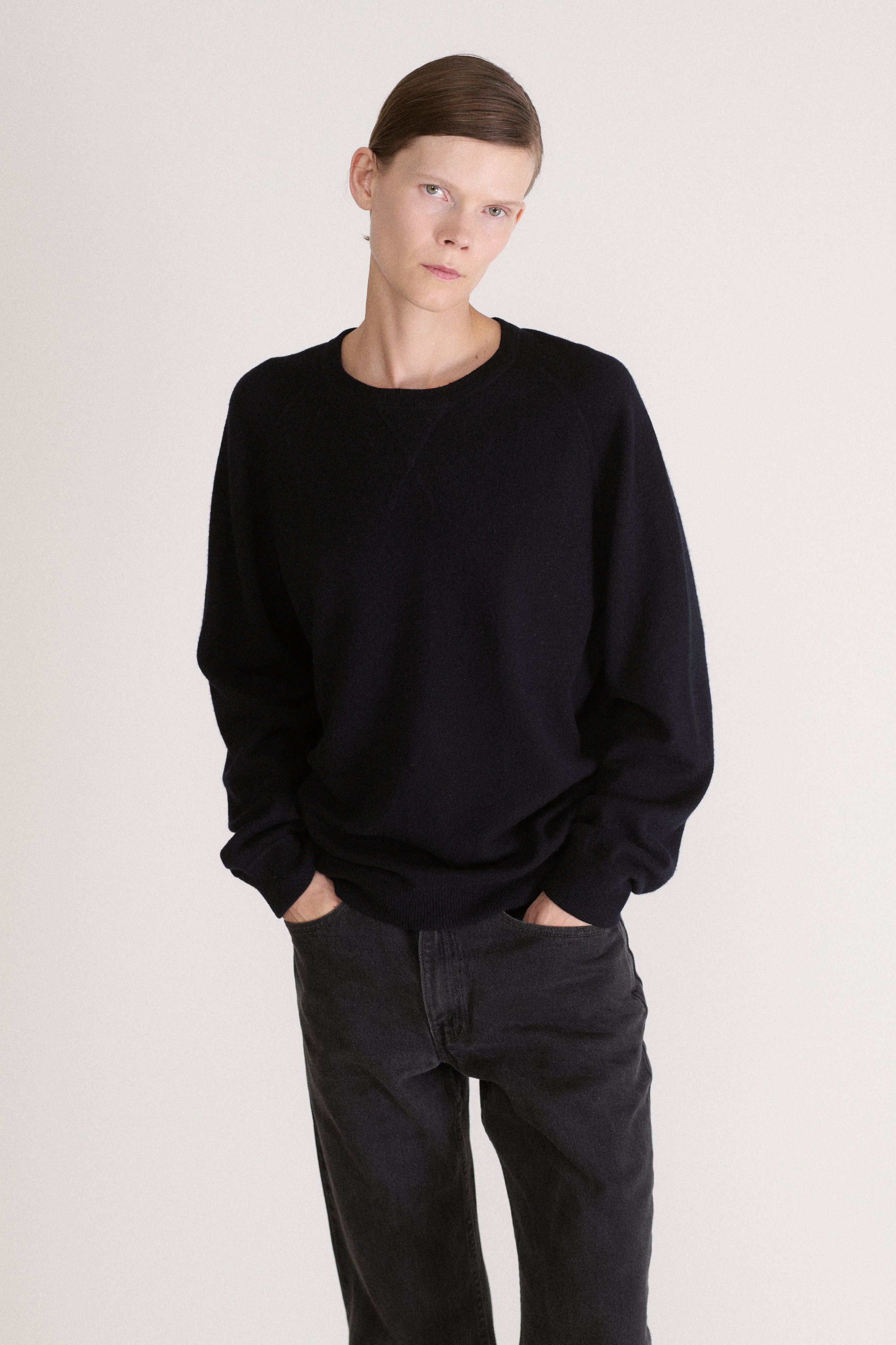 Black Cashmere Sweater - Desert Vintage