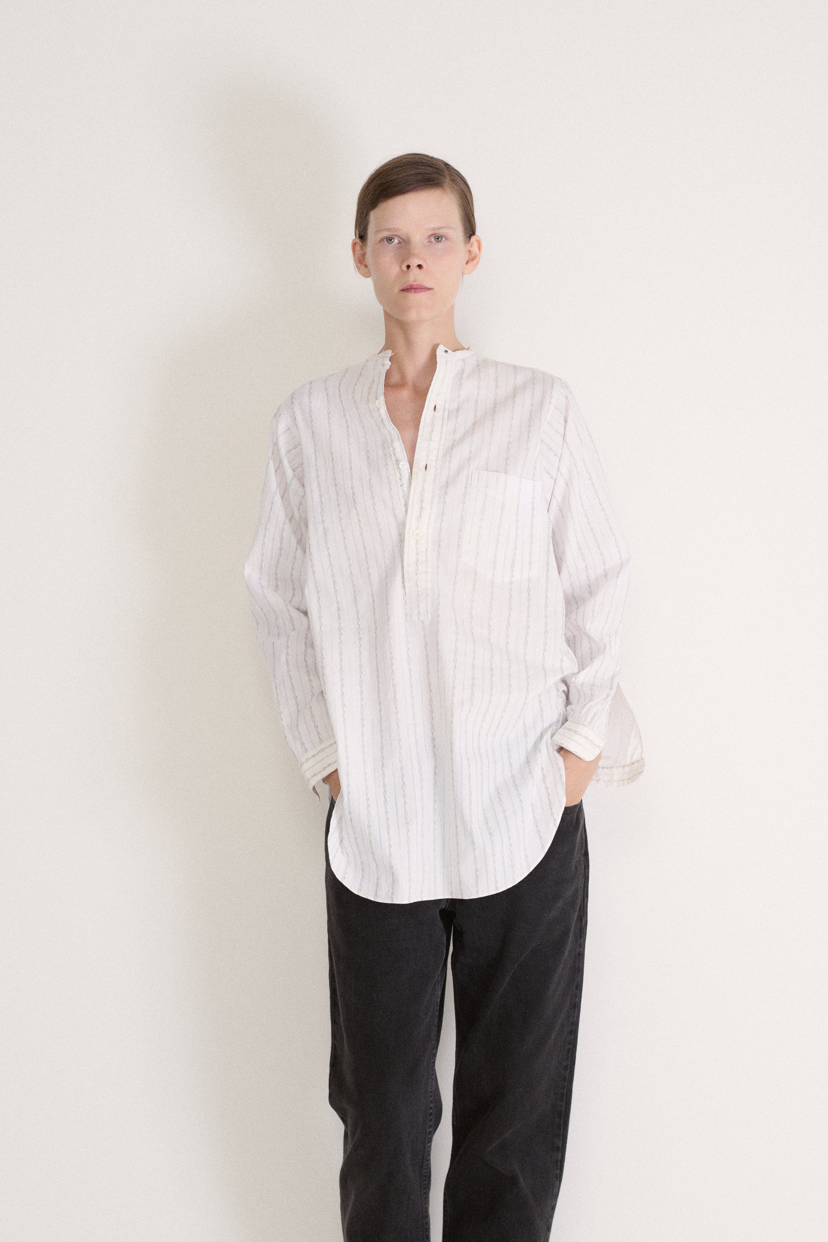 Antique Cotton Stripe Tunic - Desert Vintage