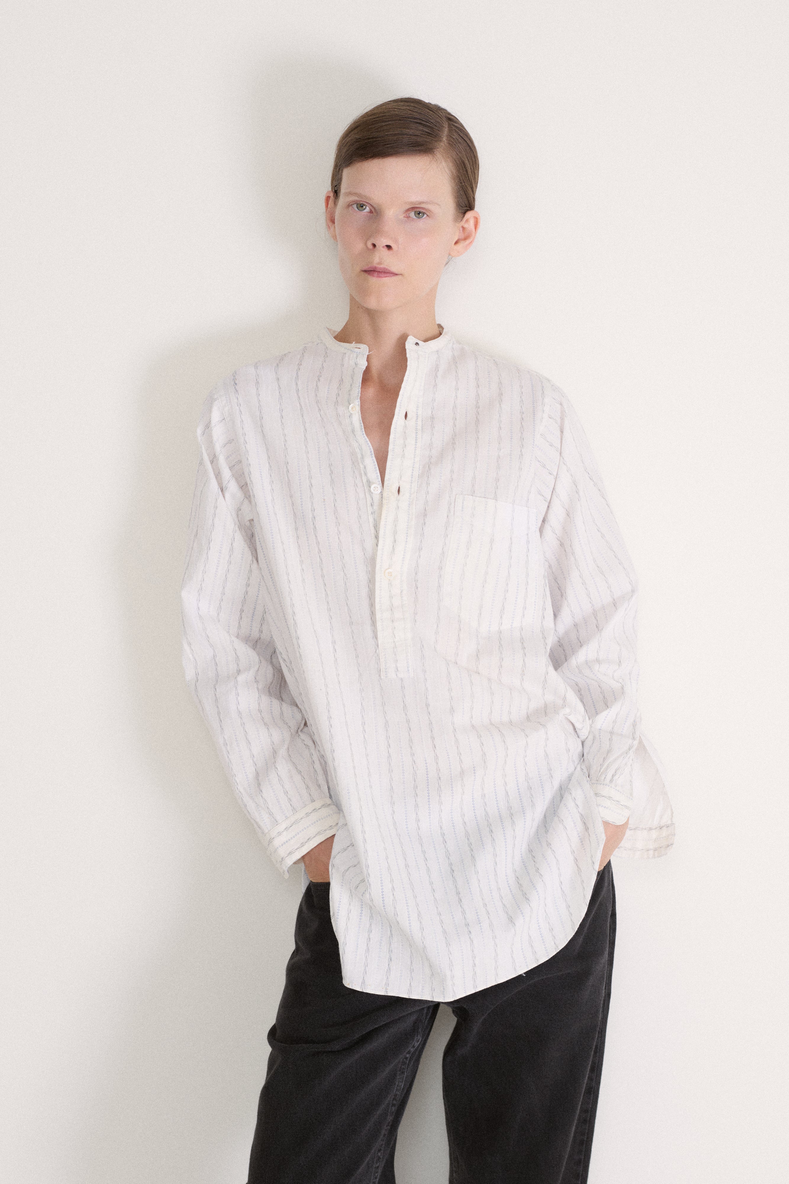 Antique Cotton Stripe Tunic - Desert Vintage
