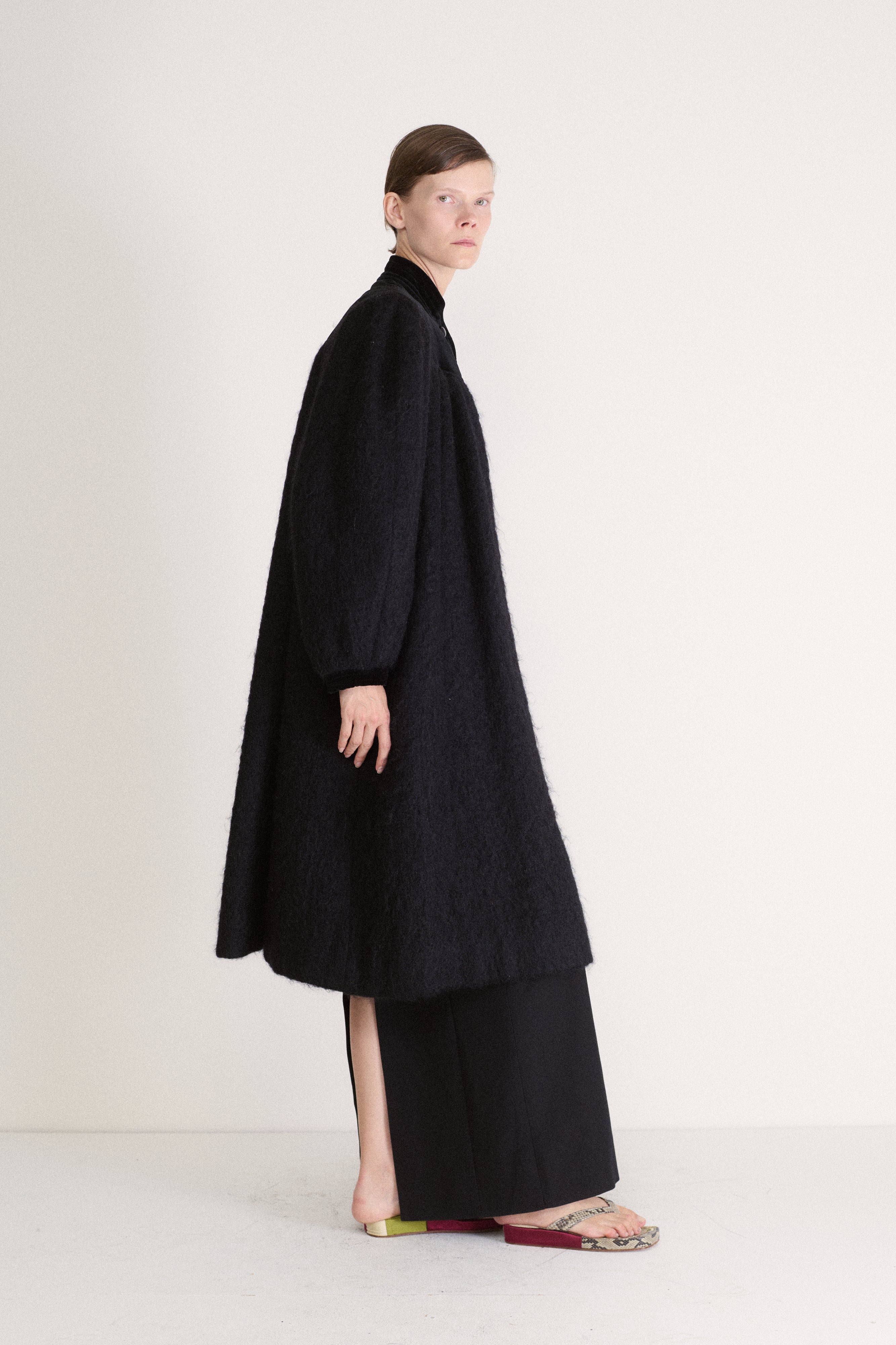 Ysl Mohair and Velvet Coat - Desert Vintage