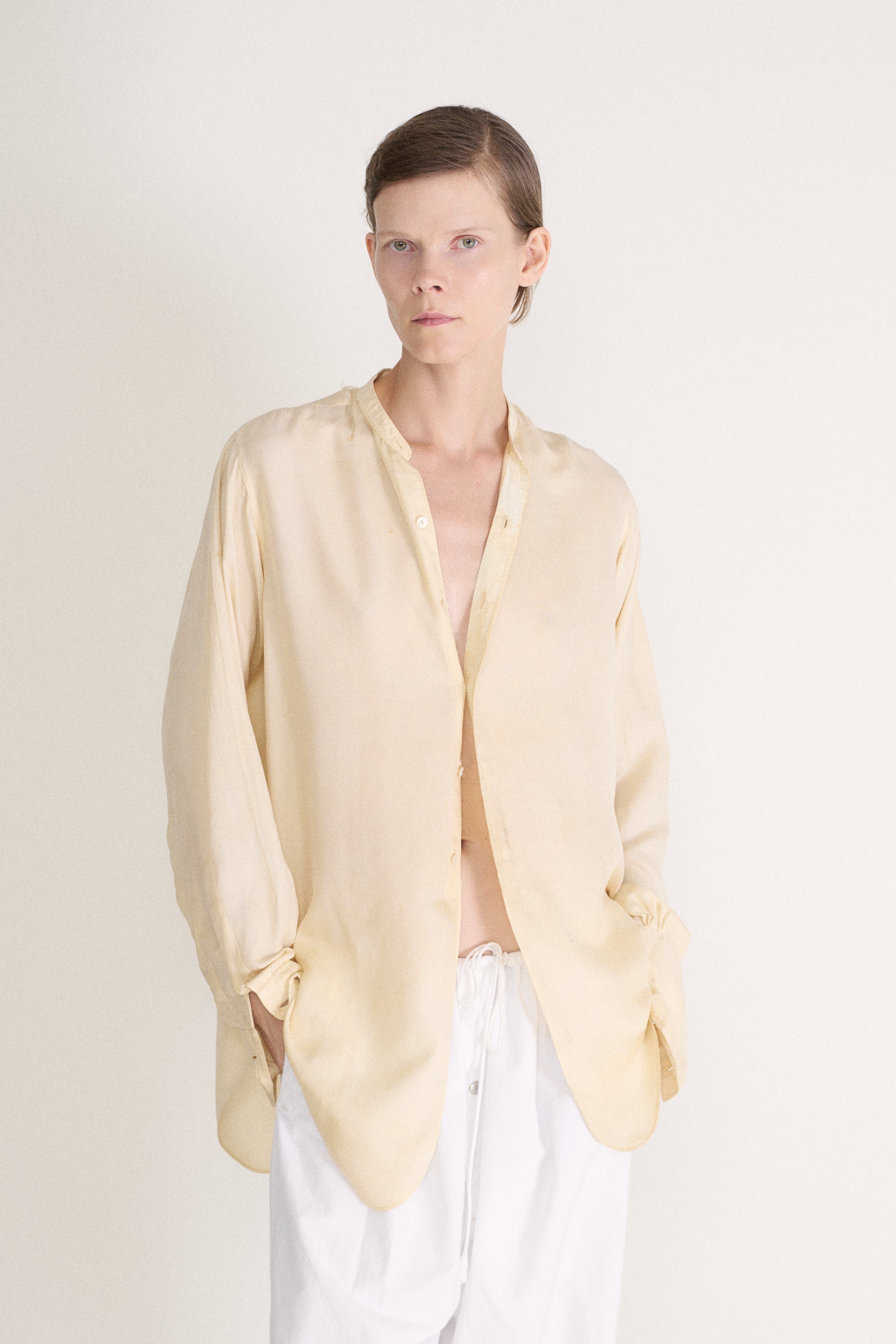 Antique Silk Button Down - Desert Vintage