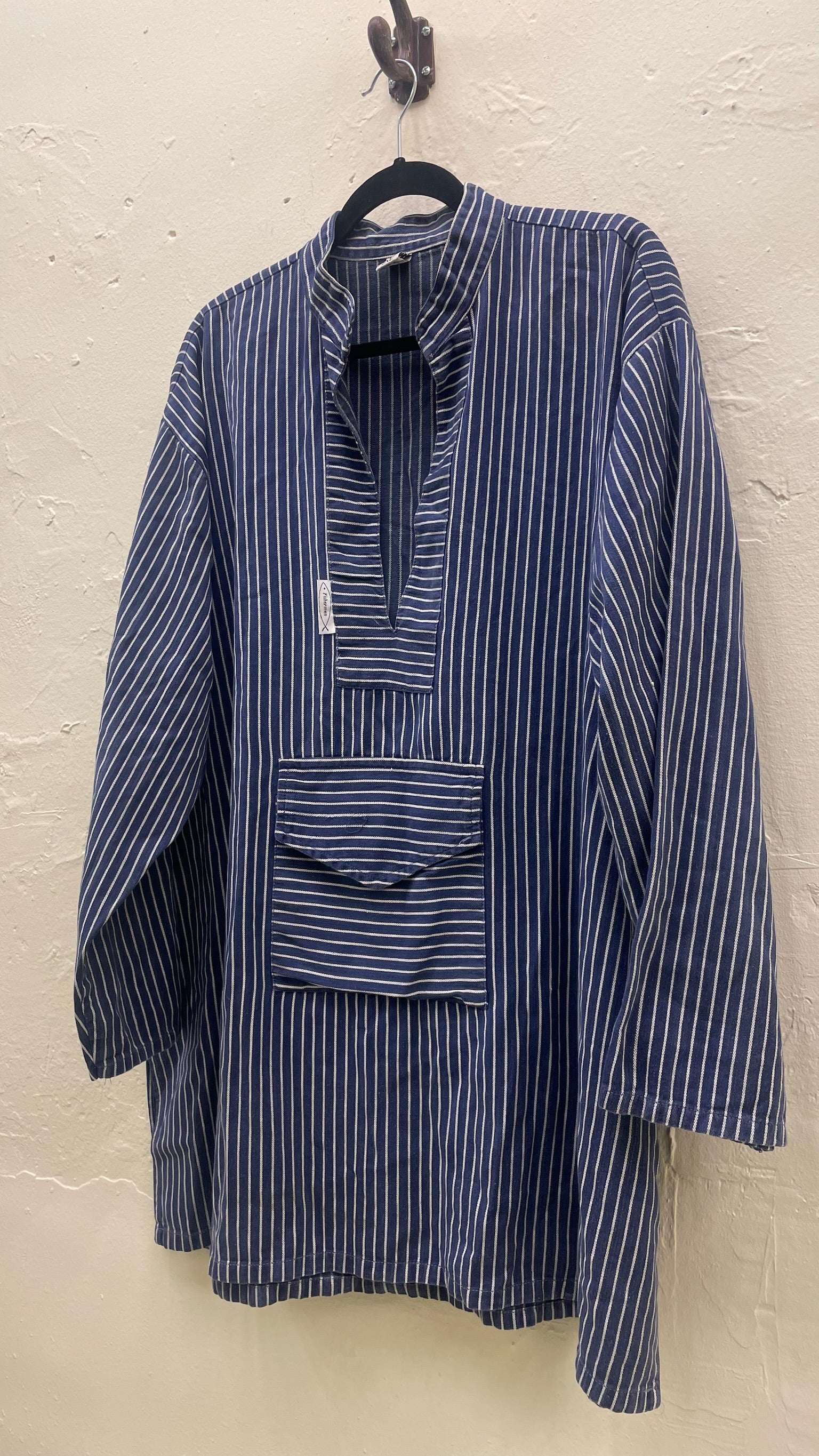 Navy Striped Cotton Top - Desert Vintage