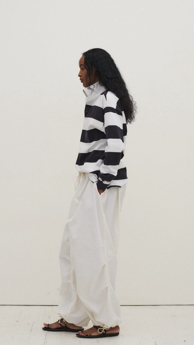 White Drawstring Pants - Desert Vintage