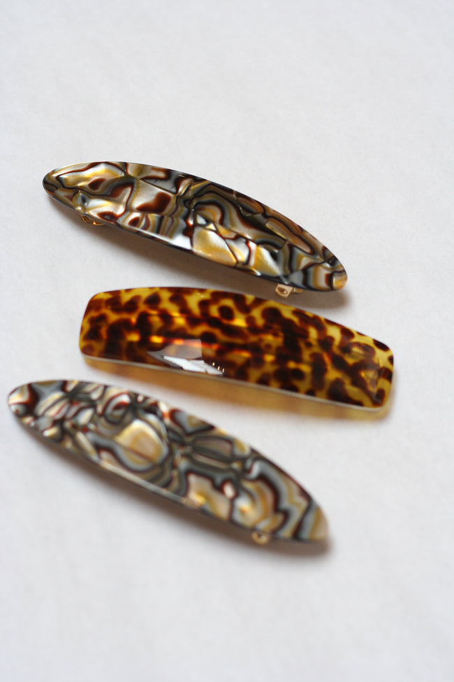 Tortoise Shell Barrette - Desert Vintage