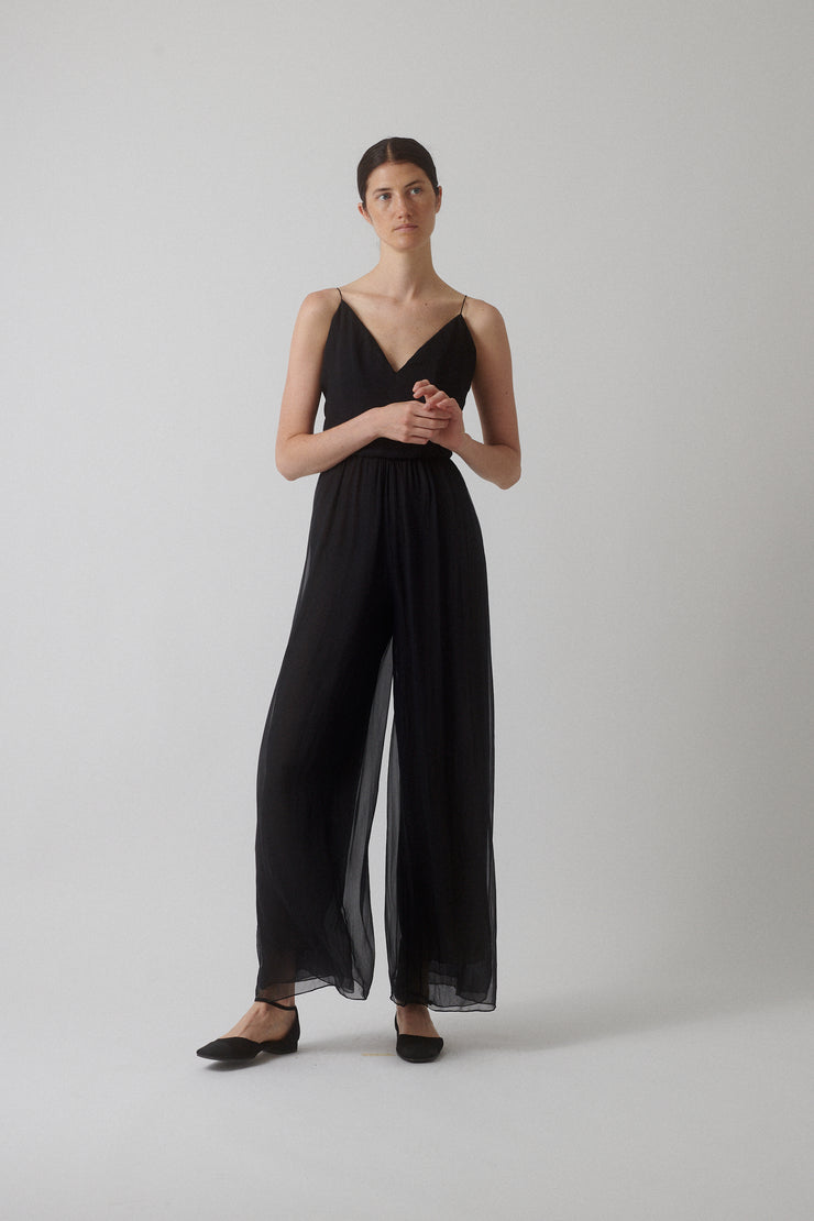 Calvin Klein Silk Jumpsuit - Desert Vintage