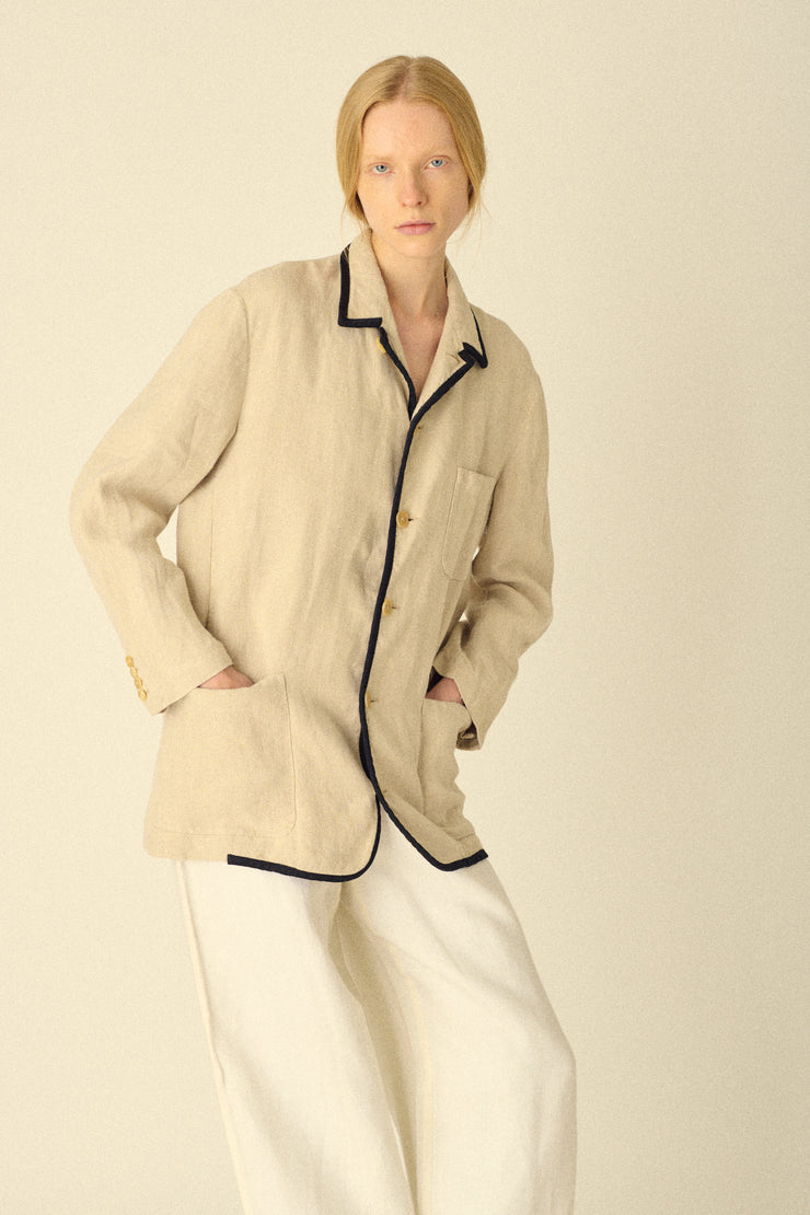 Hermès Linen Coat - Desert Vintage