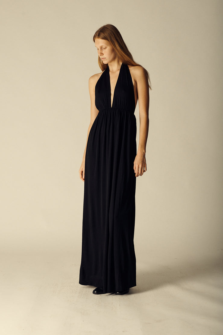 Ysl Black Jersey Evening Gown - Desert Vintage