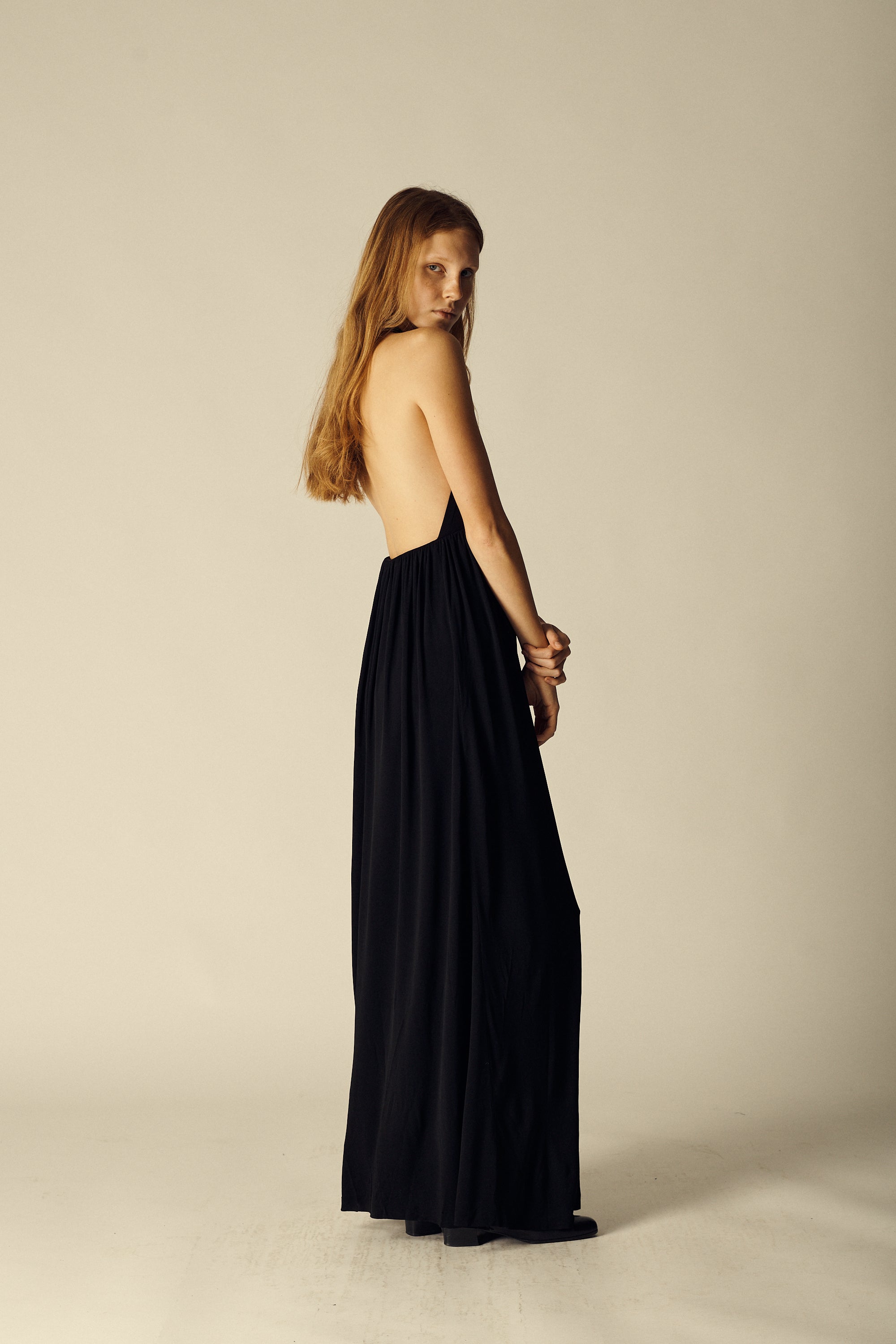 Ysl Black Jersey Evening Gown - Desert Vintage