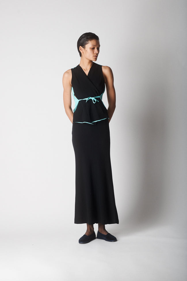 Jean Paul Gaultier Black and Turquoise Ensemble - Desert Vintage