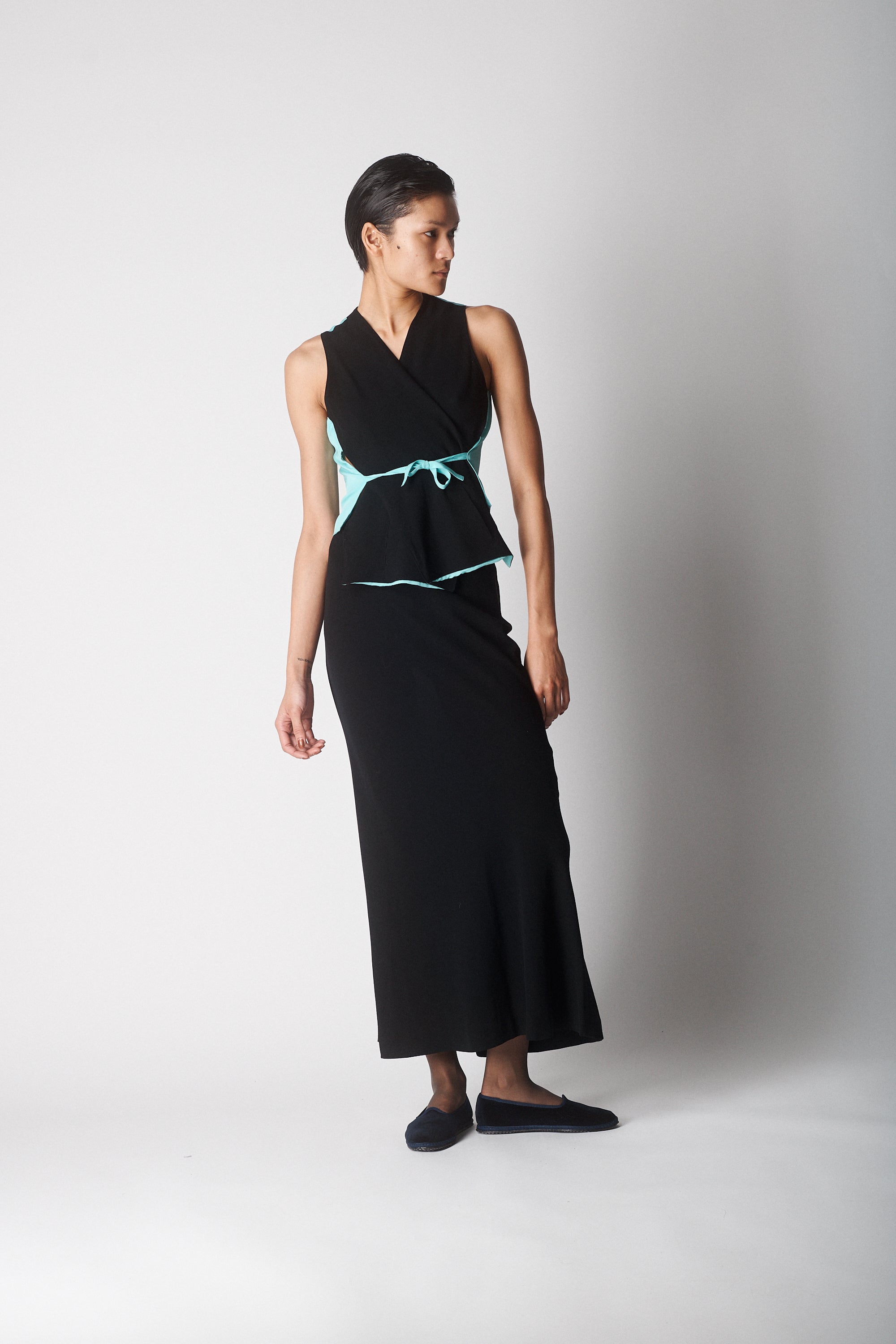 Jean Paul Gaultier Black and Turquoise Ensemble - Desert Vintage