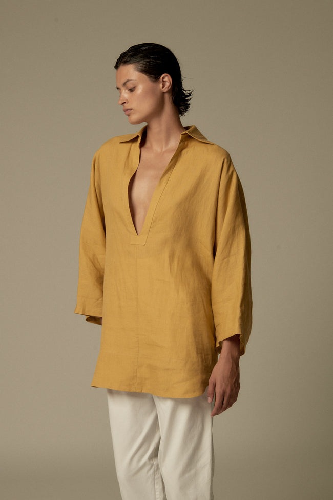 YSL Linen Tunic - Desert Vintage