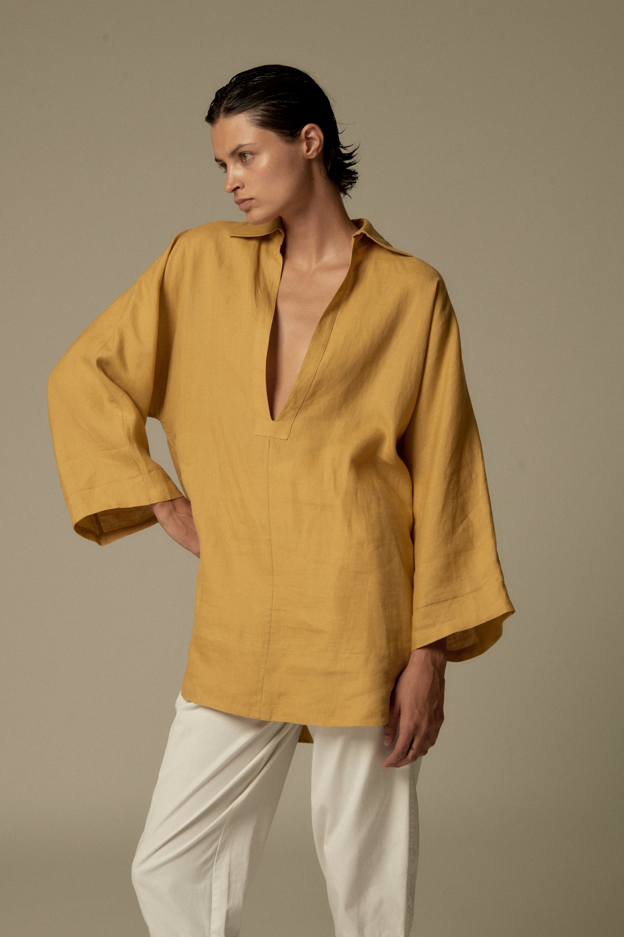 YSL Linen Tunic - Desert Vintage