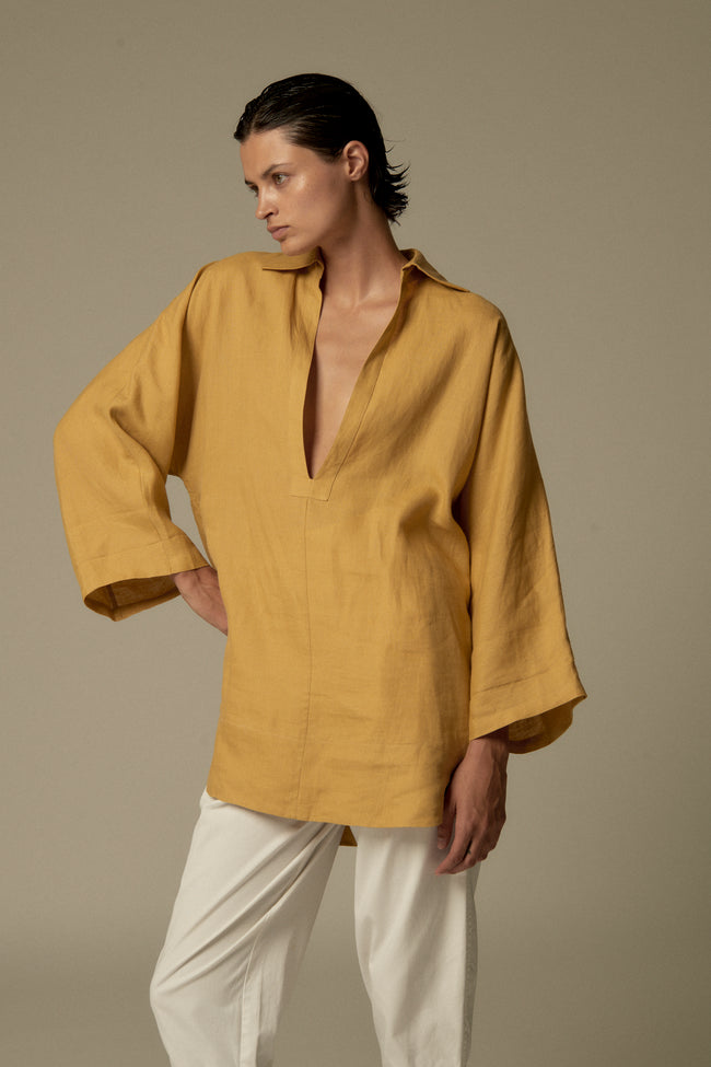 YSL Linen Tunic - Desert Vintage