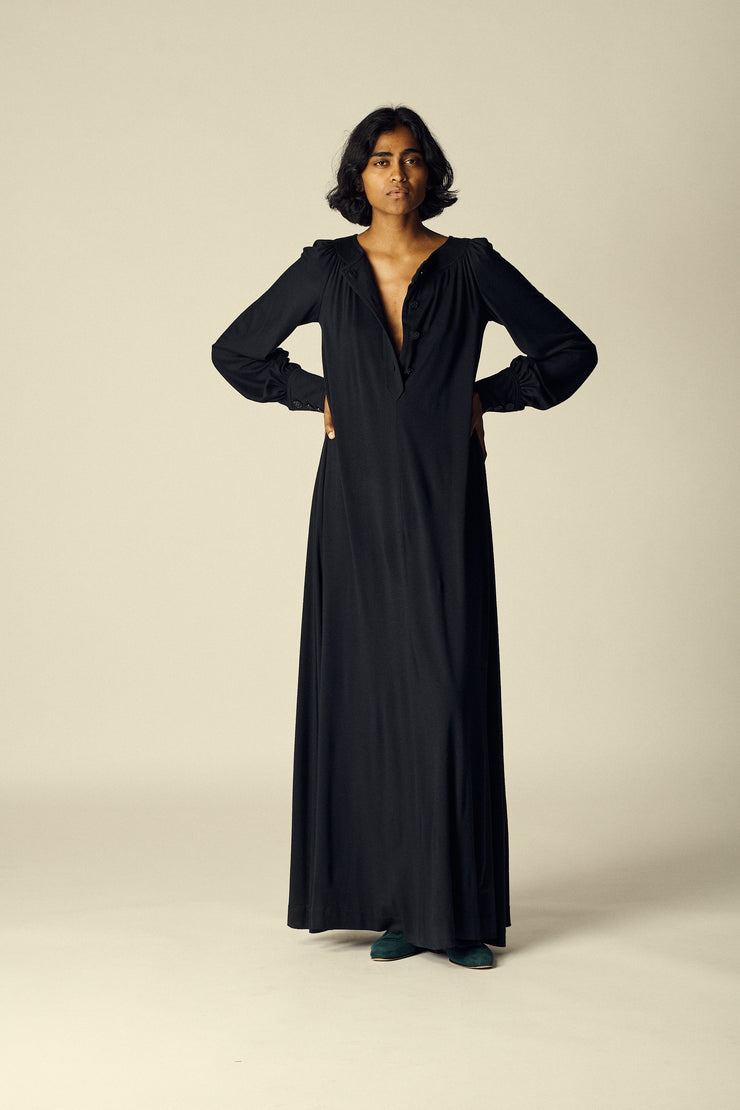 Ted Lapidus Black Gown - Desert Vintage