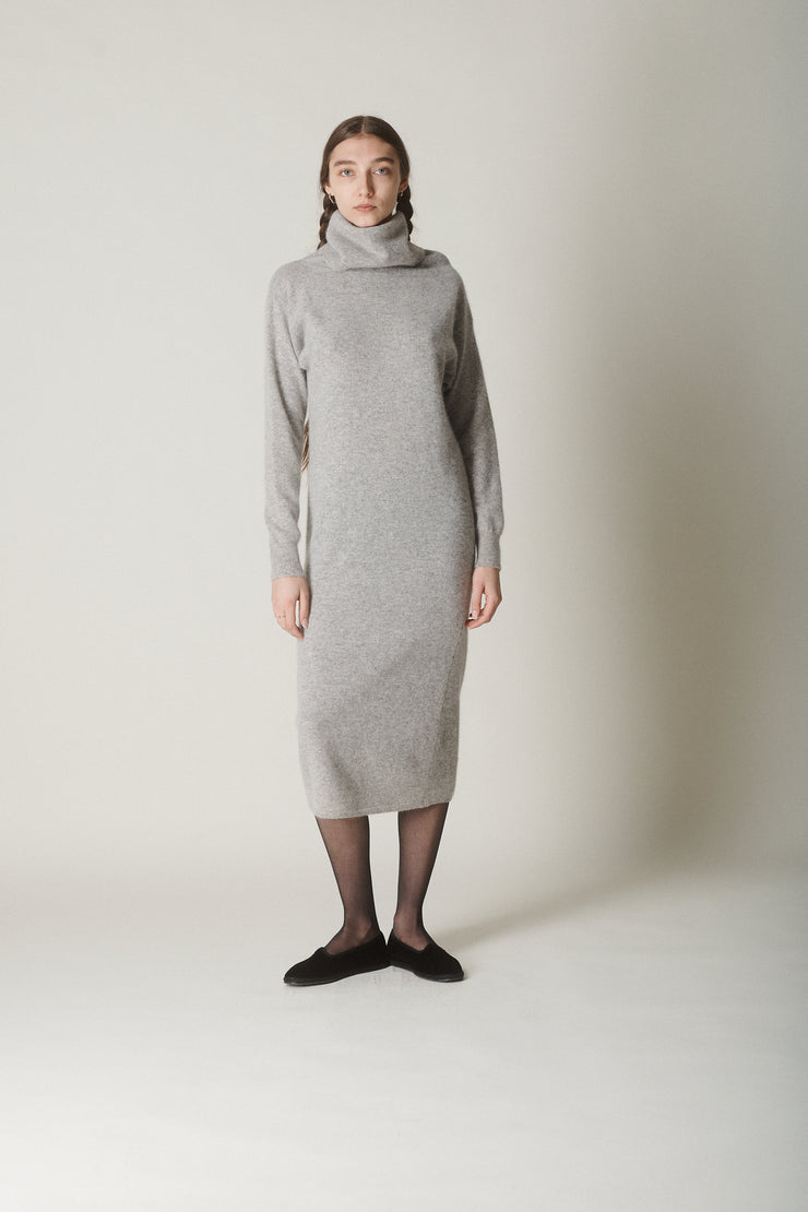 Wool Mock Neck Dress - Desert Vintage