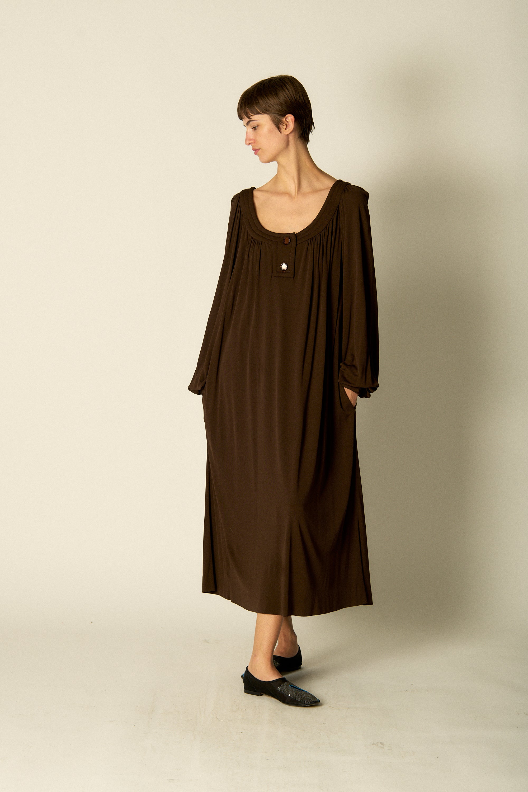 Galanos Silk Jersey Dress - Desert Vintage