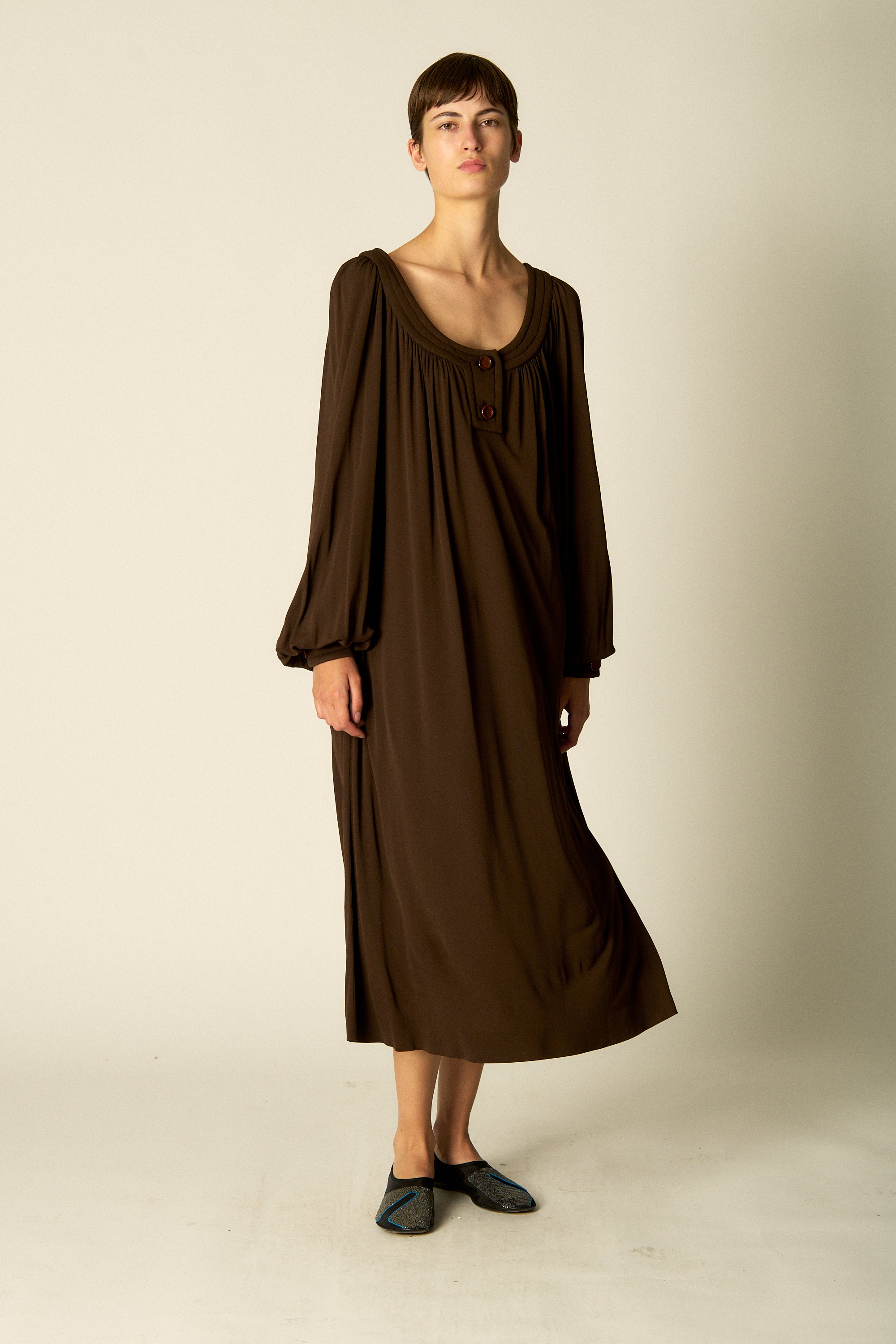 Galanos Silk Jersey Dress - Desert Vintage