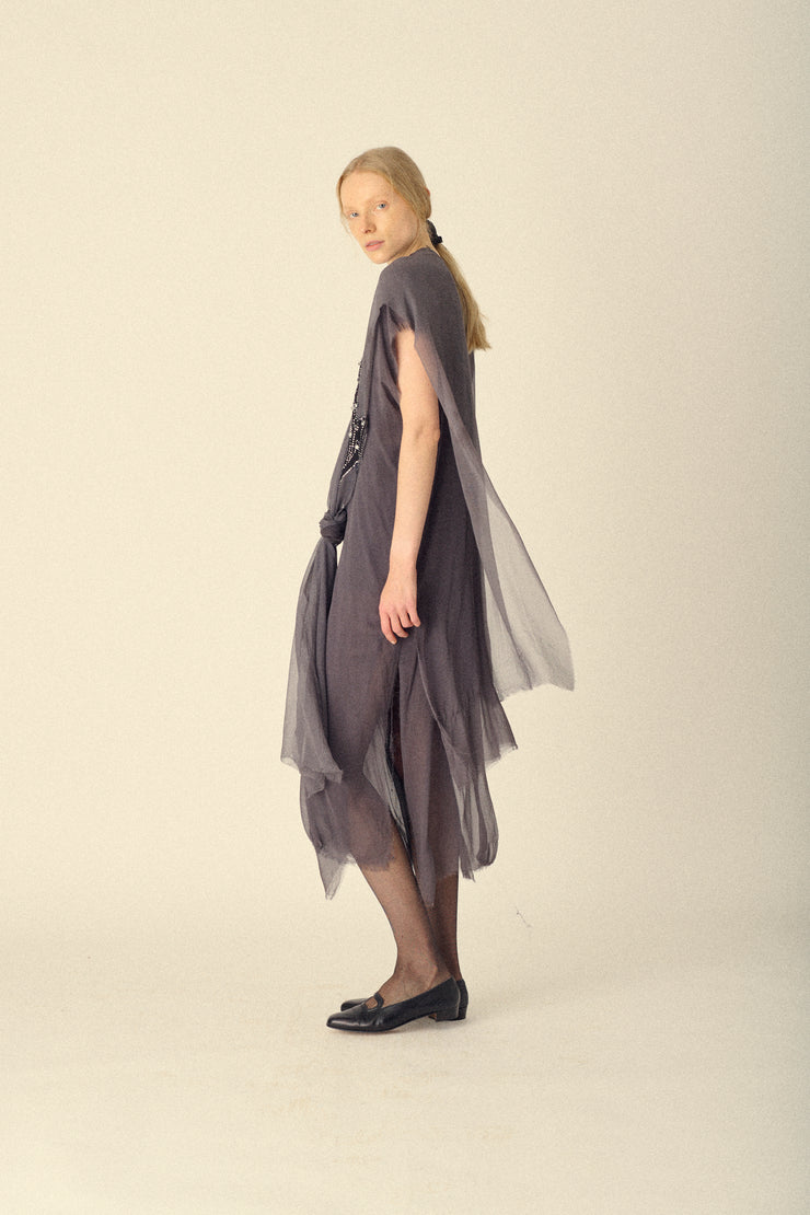 Silk Chiffon Tunic - Desert Vintage