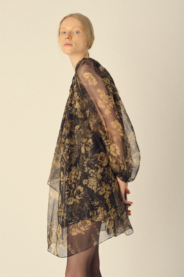 Ysl Baroque Flower Dress - Desert Vintage
