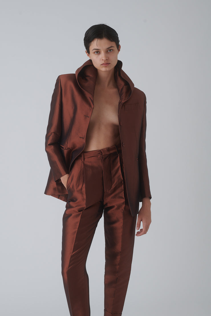 Romeo Gigli Bronze Silk Suit - Desert Vintage