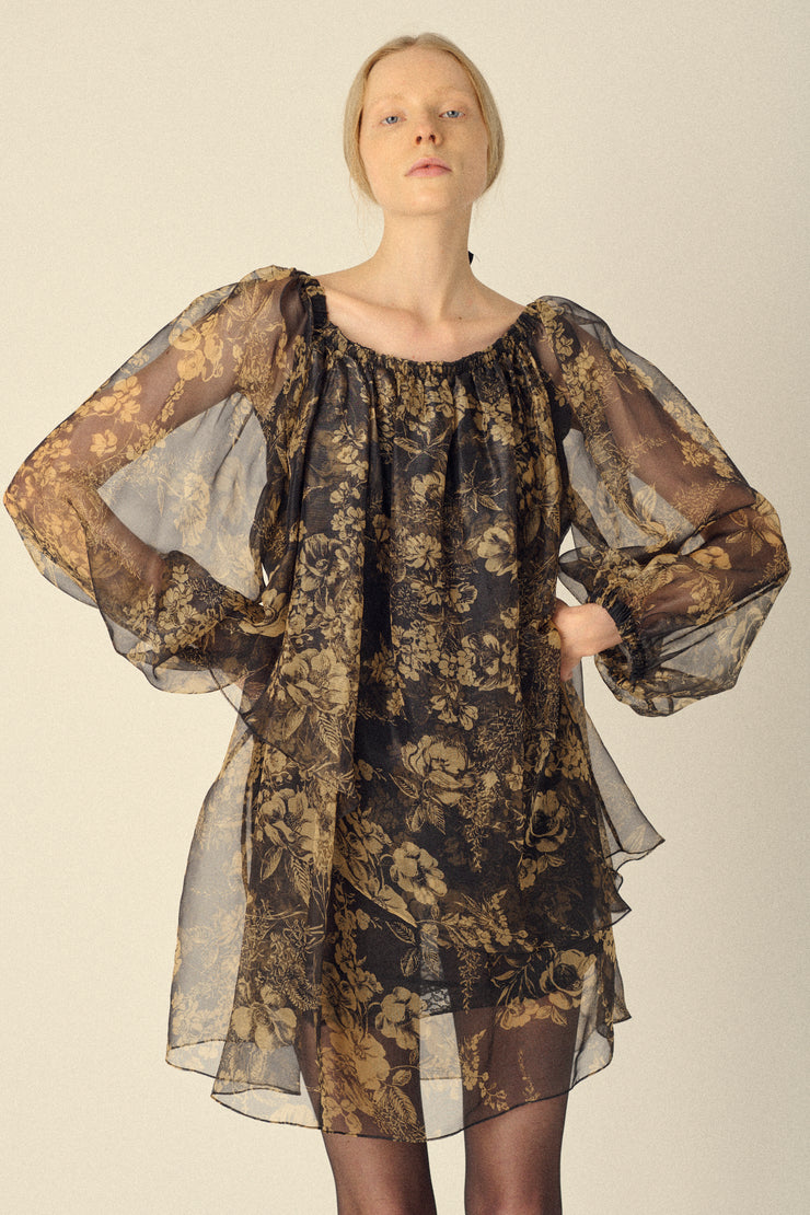Ysl Baroque Flower Dress - Desert Vintage