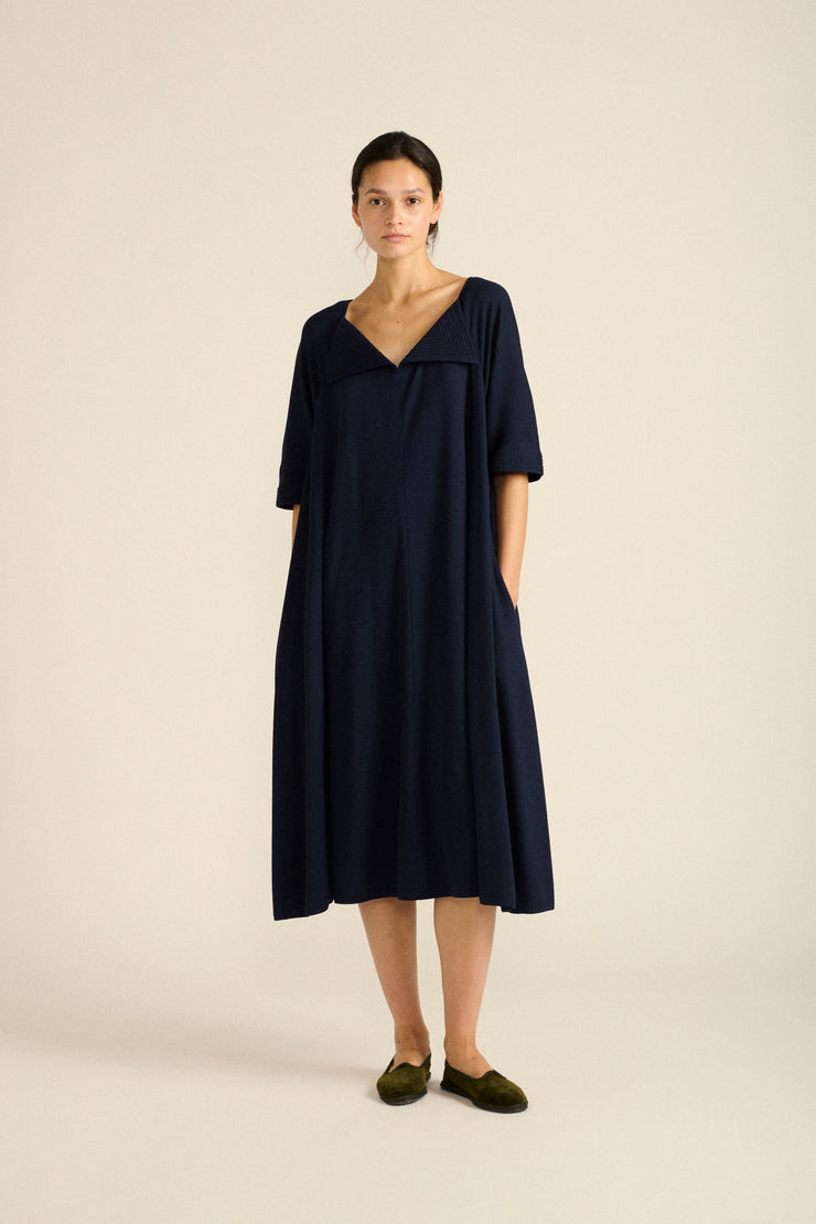 Geoffrey Beene Ink Blue Dress - Desert Vintage