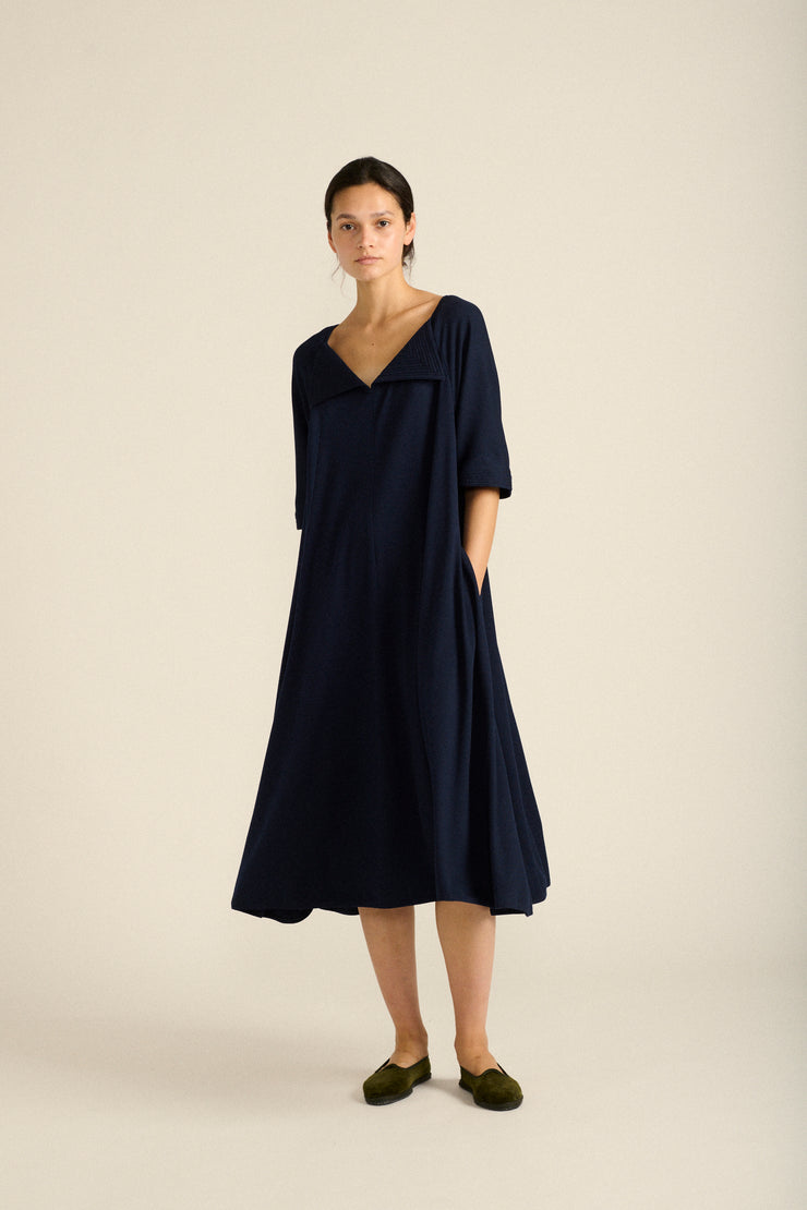 Geoffrey Beene Ink Blue Dress - Desert Vintage