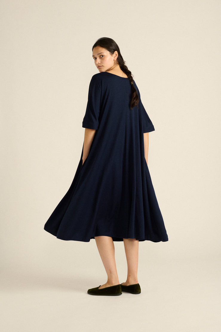 Geoffrey Beene Ink Blue Dress - Desert Vintage
