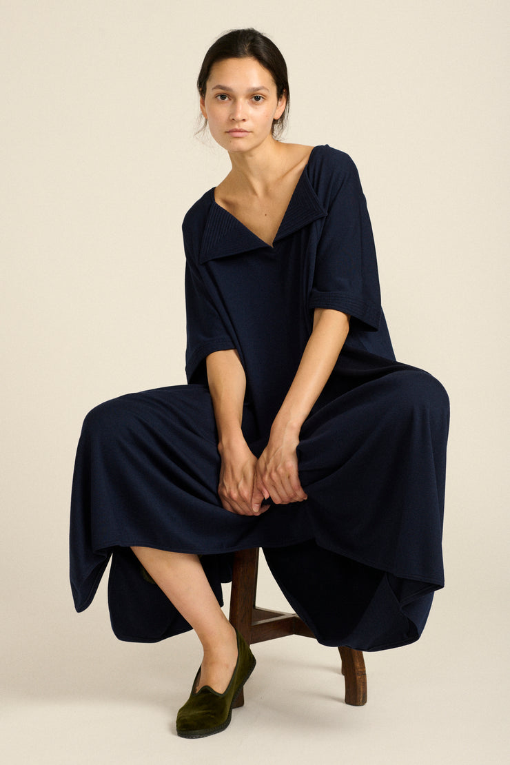 Geoffrey Beene Ink Blue Dress - Desert Vintage