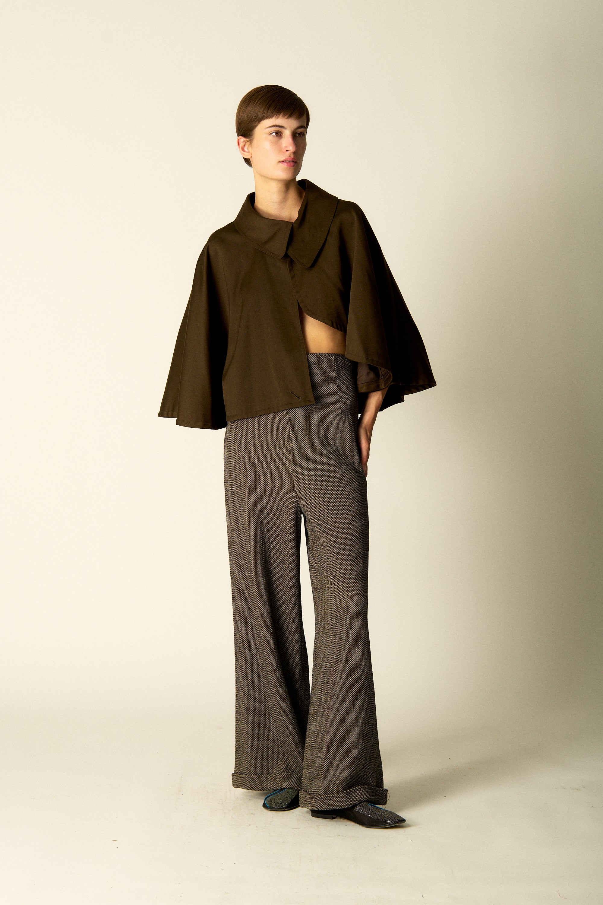 Donna Karan Woven Wool Trousers - Desert Vintage