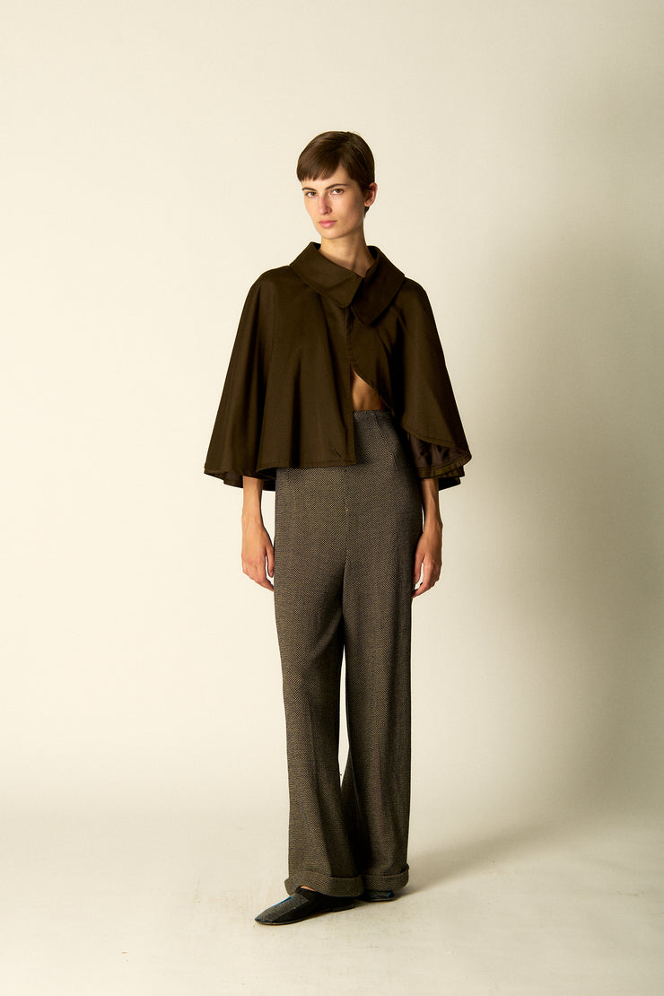 Donna Karan Woven Wool Trousers - Desert Vintage