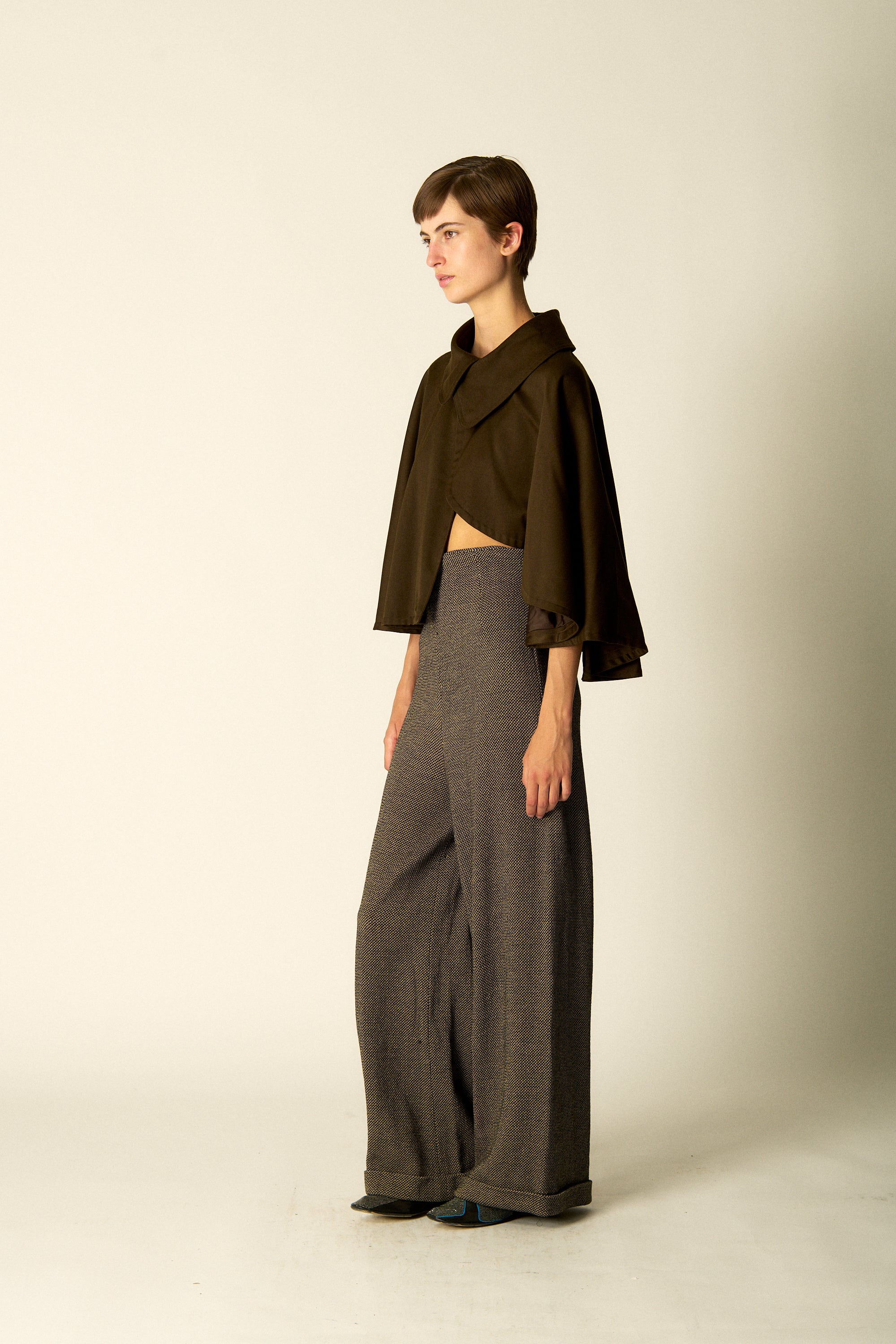 Donna Karan Woven Wool Trousers - Desert Vintage