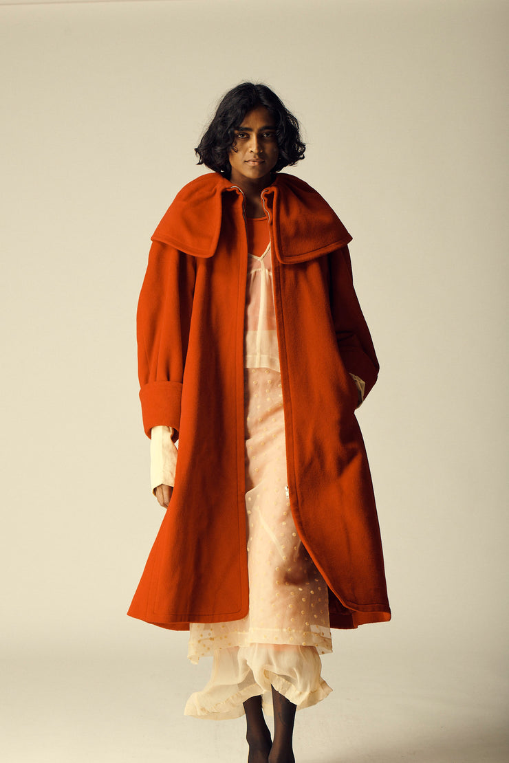 Hermès Carmine Wool Coat - Desert Vintage