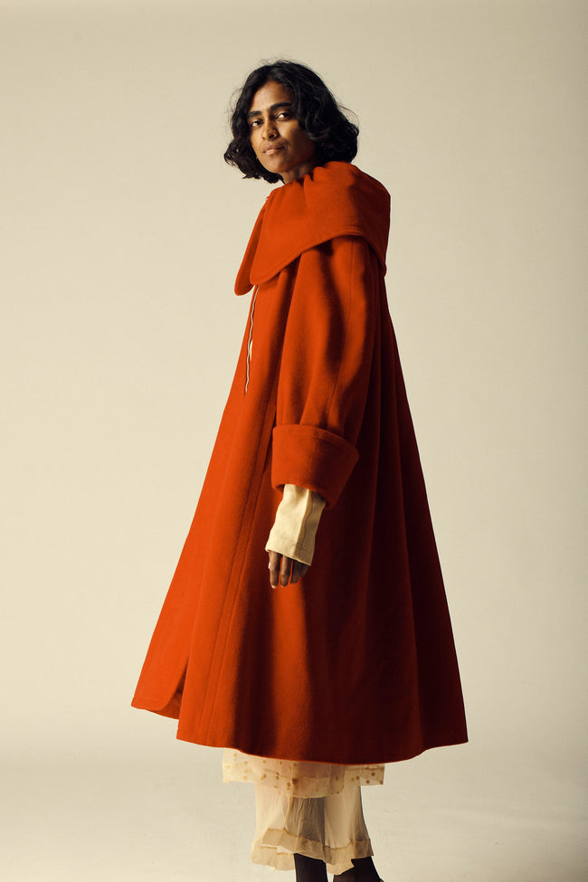 Hermès Carmine Wool Coat - Desert Vintage