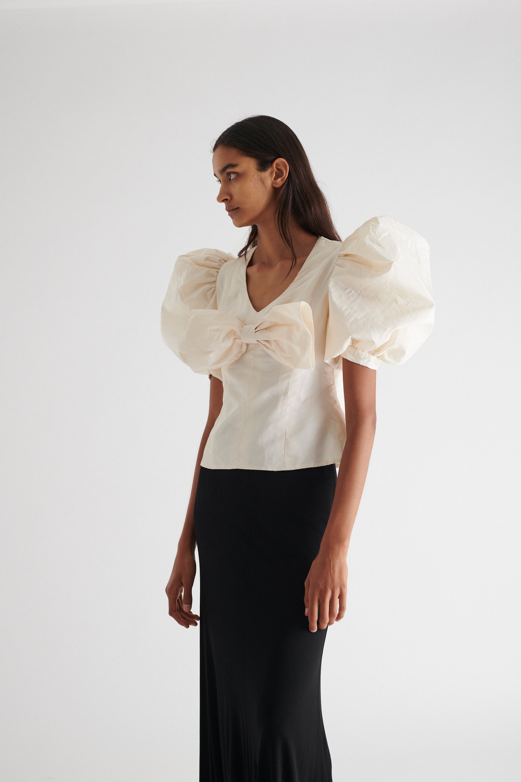 1950s Givenchy Couture Bow Blouse - Desert Vintage