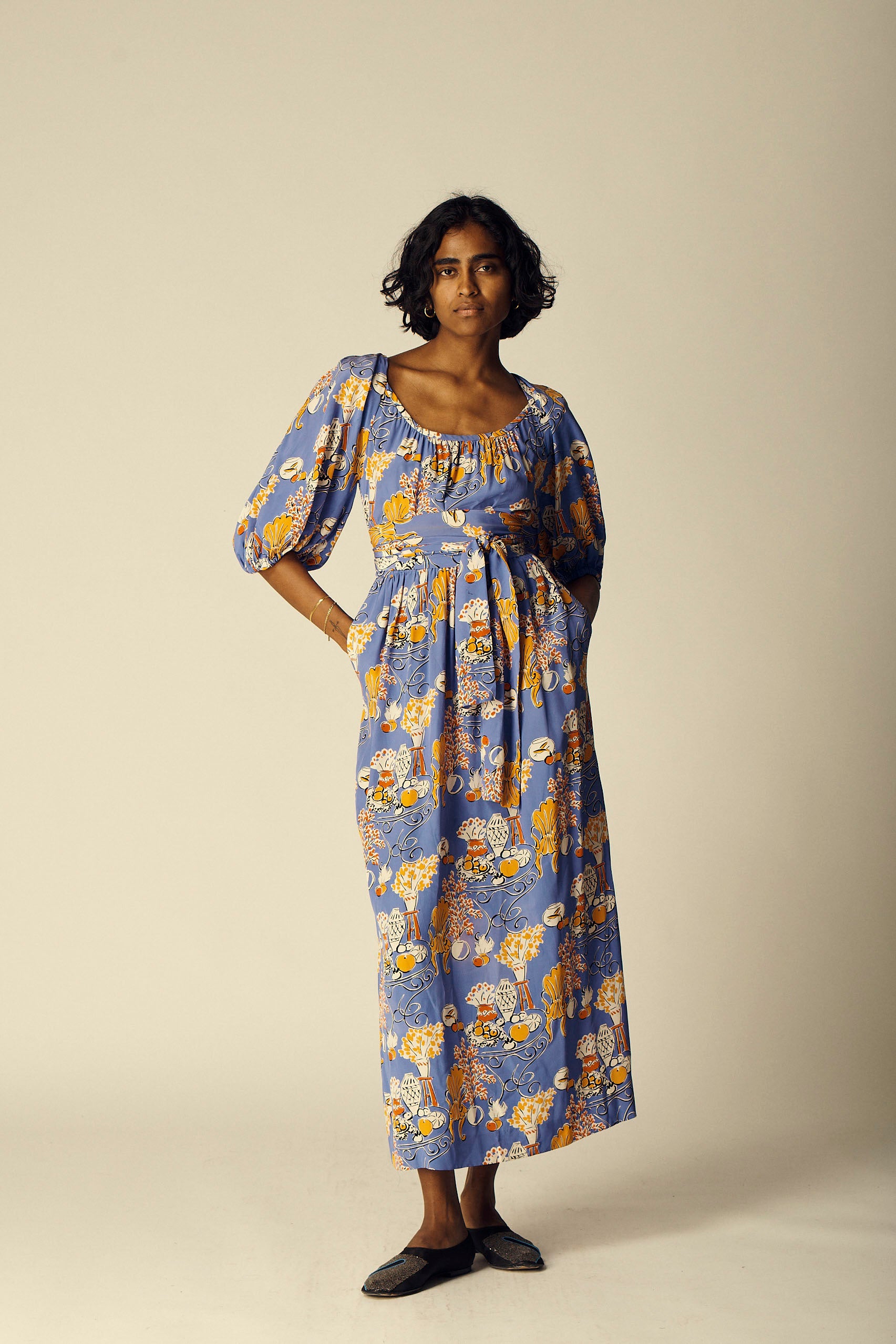 Ysl Silk Alfresco Dress - Desert Vintage