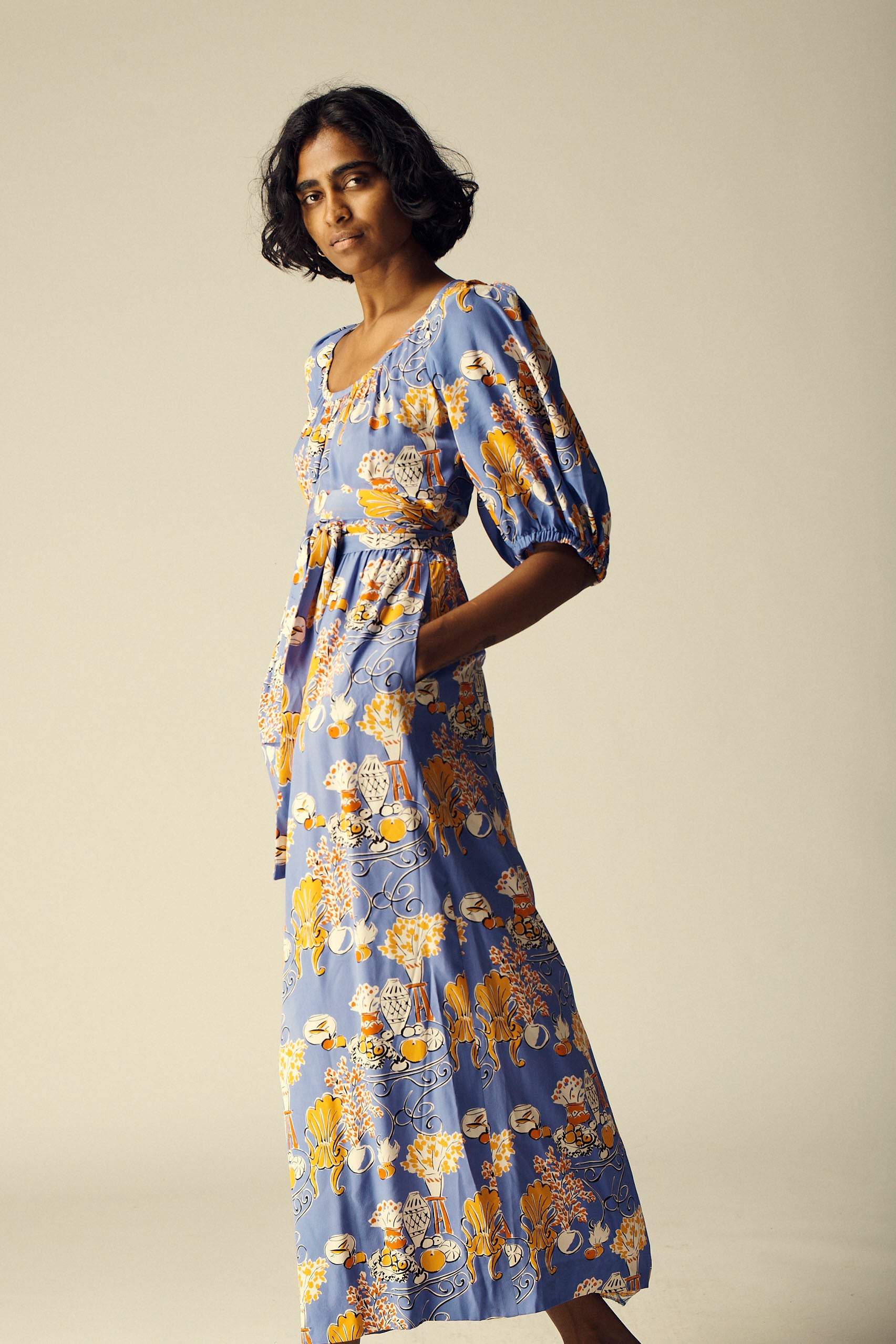 Ysl Silk Alfresco Dress - Desert Vintage