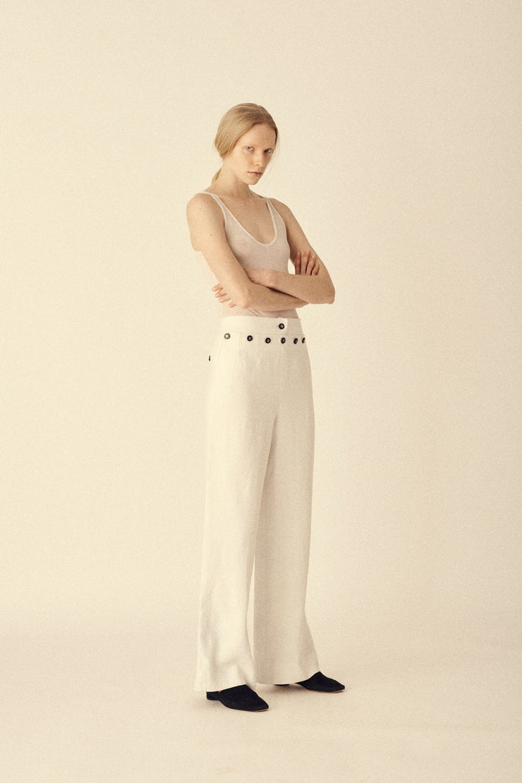SS 1995 Chanel Linen Trousers - Desert Vintage