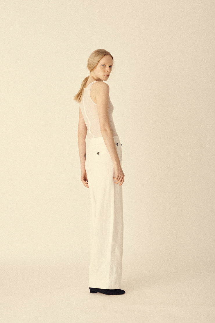 SS 1995 Chanel Linen Trousers - Desert Vintage