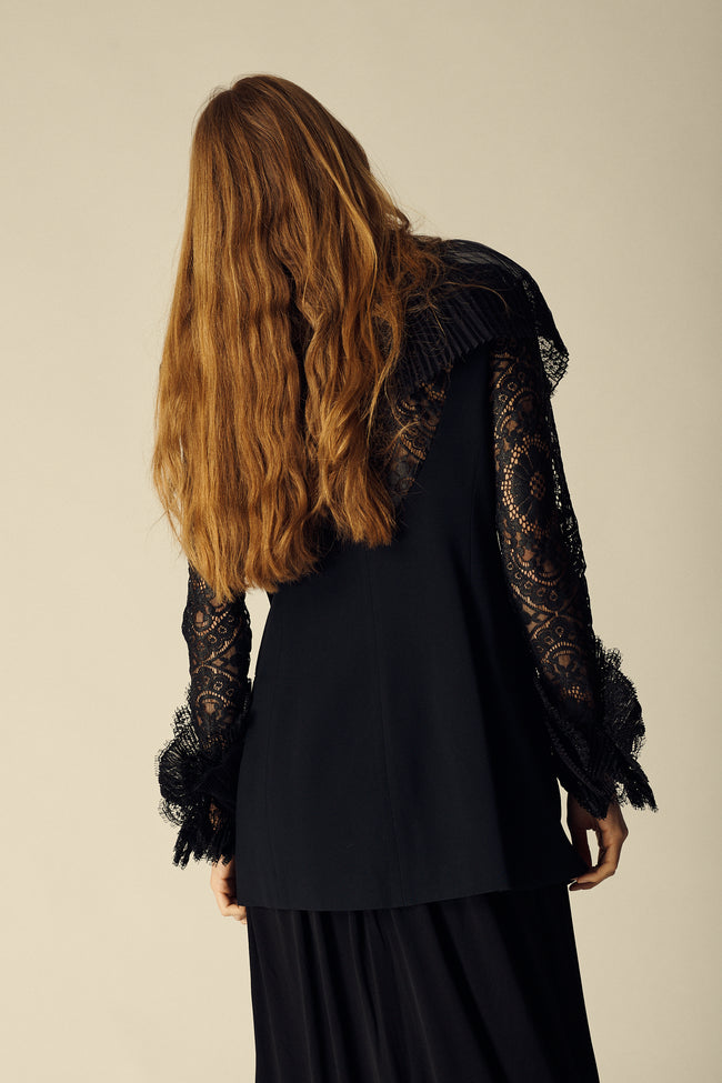 Ferré Black Lace Blouse - Desert Vintage