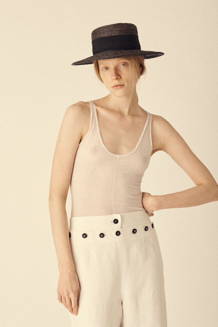 Chanel Raffia Hat - Desert Vintage